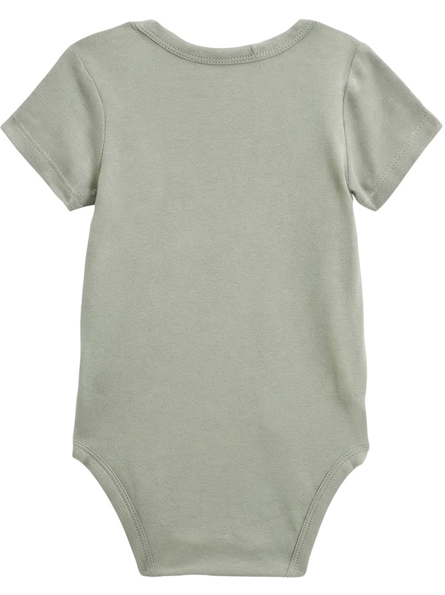 Lot de 3 bodies bébé manches courtes ouverture croisée mini rêve - Ecru