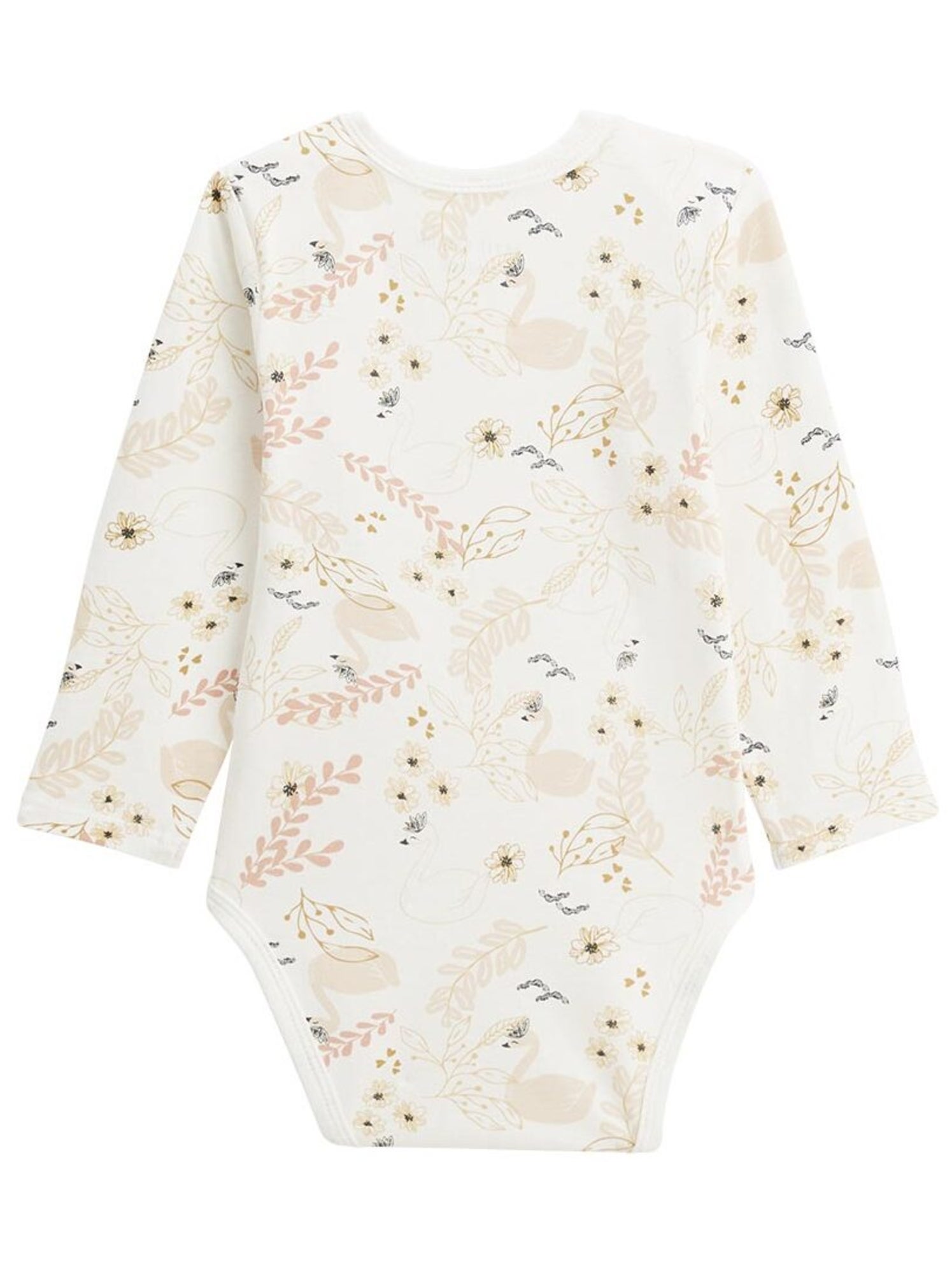 Lot de 3 bodies bébé manches longues misty - Ecru