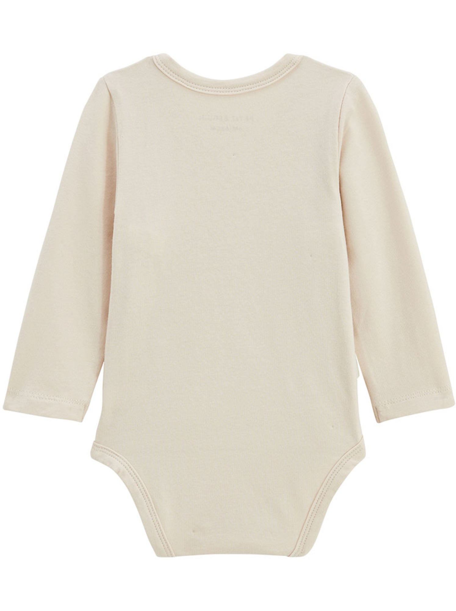 Lot de 3 bodies bébé manches longues ouverture croisée eden - Beige