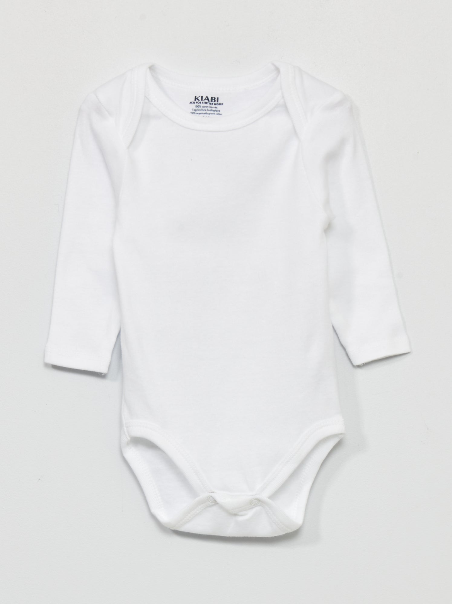 Lot de 3 bodies en jersey - Blanc