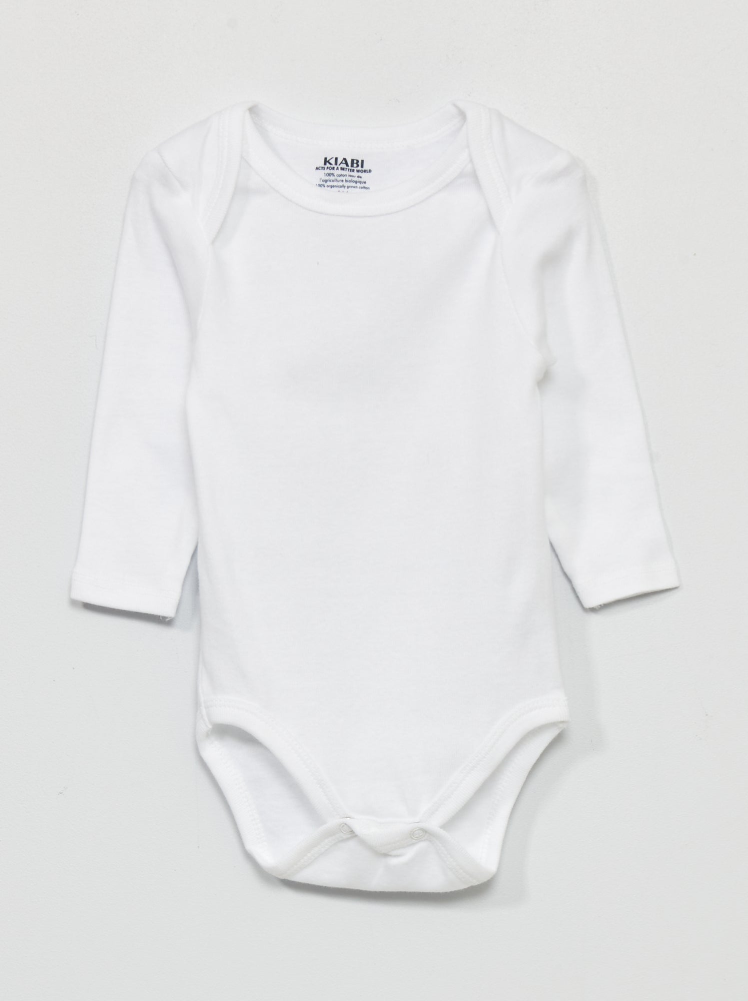 Lot de 3 bodies en jersey - Blanc