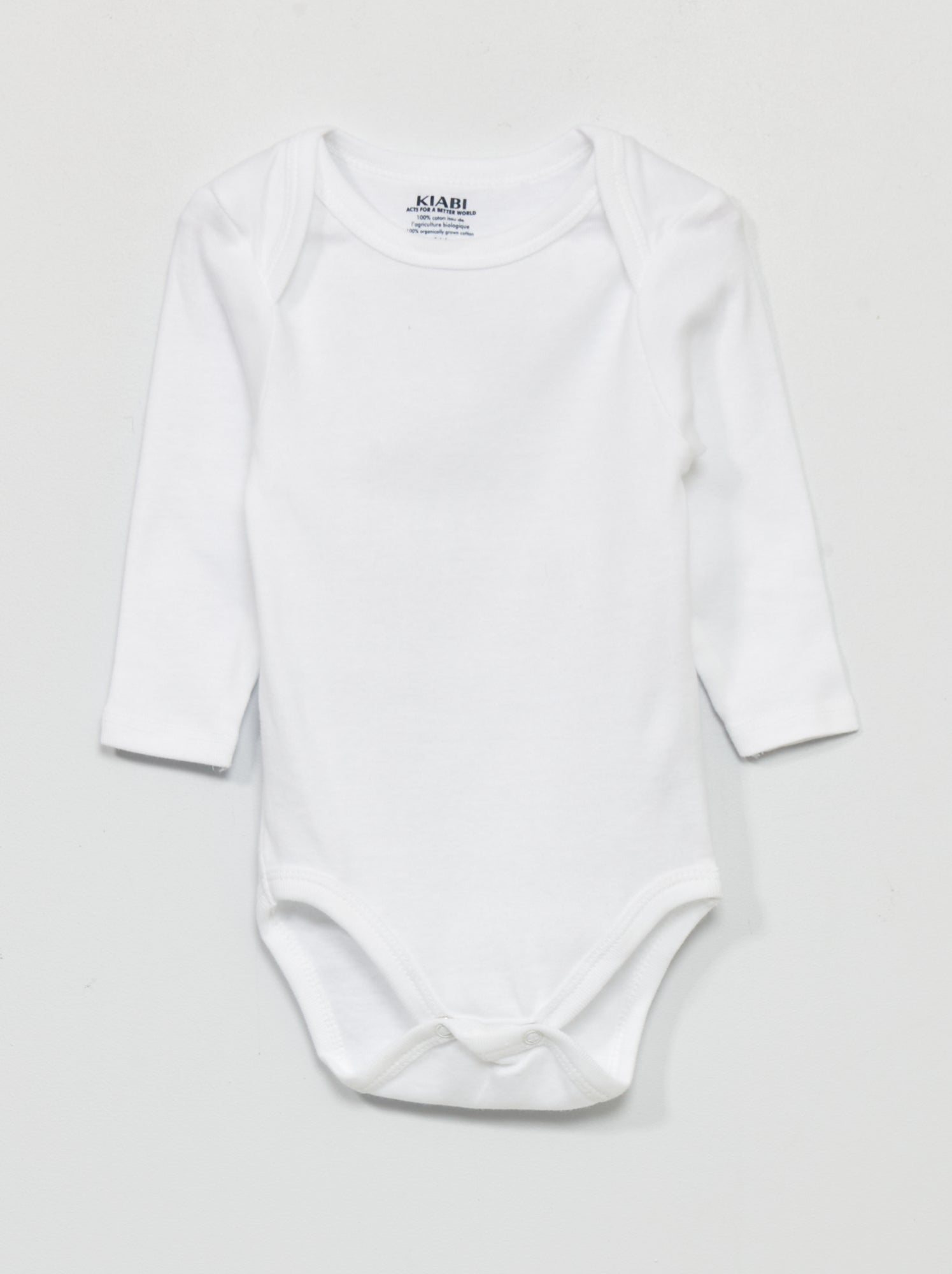 Lot de 3 bodies en jersey - Blanc