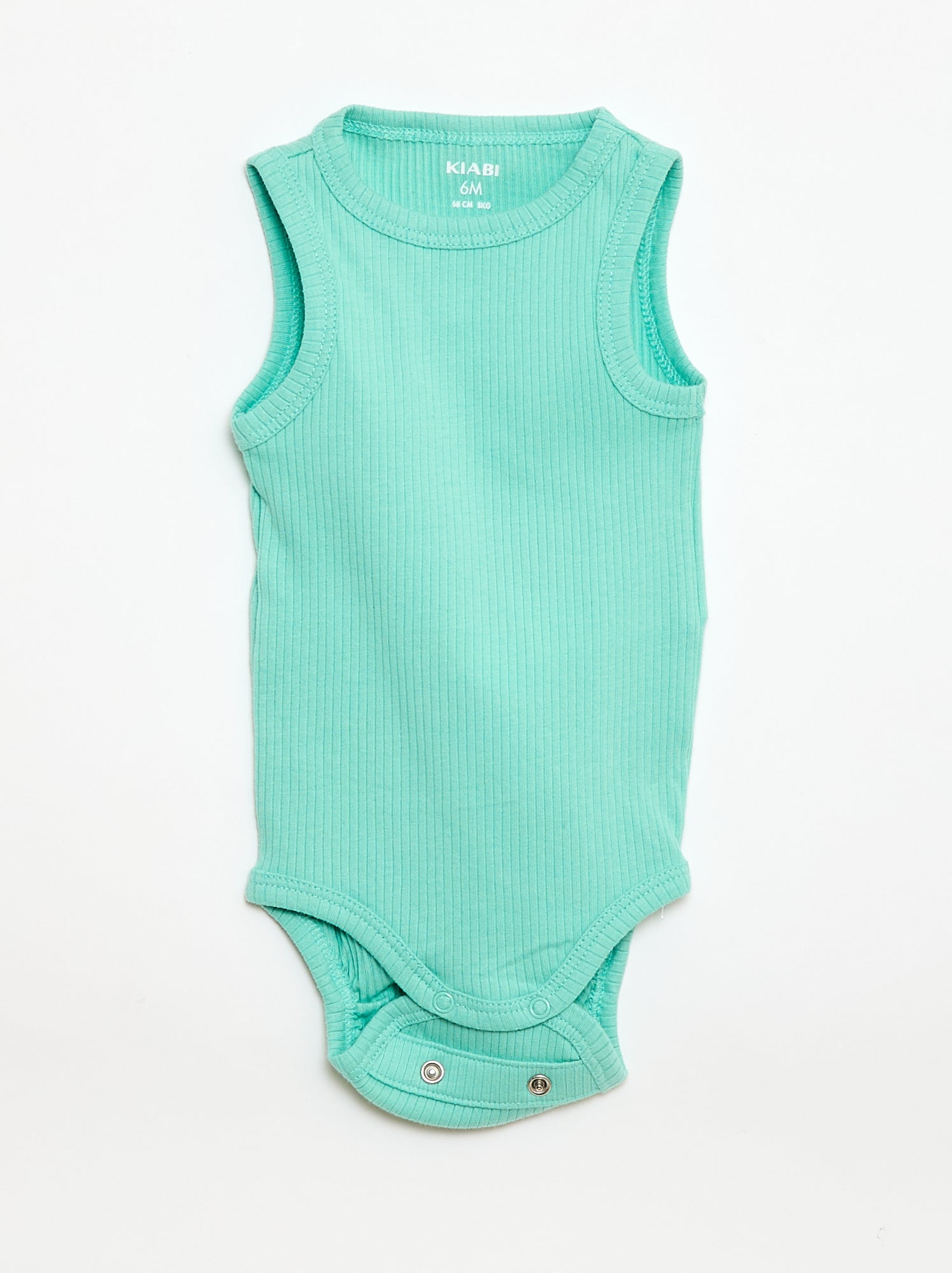 Lot de 3 bodies évolutifs à bretelles unis - Vert (CPW61_6)