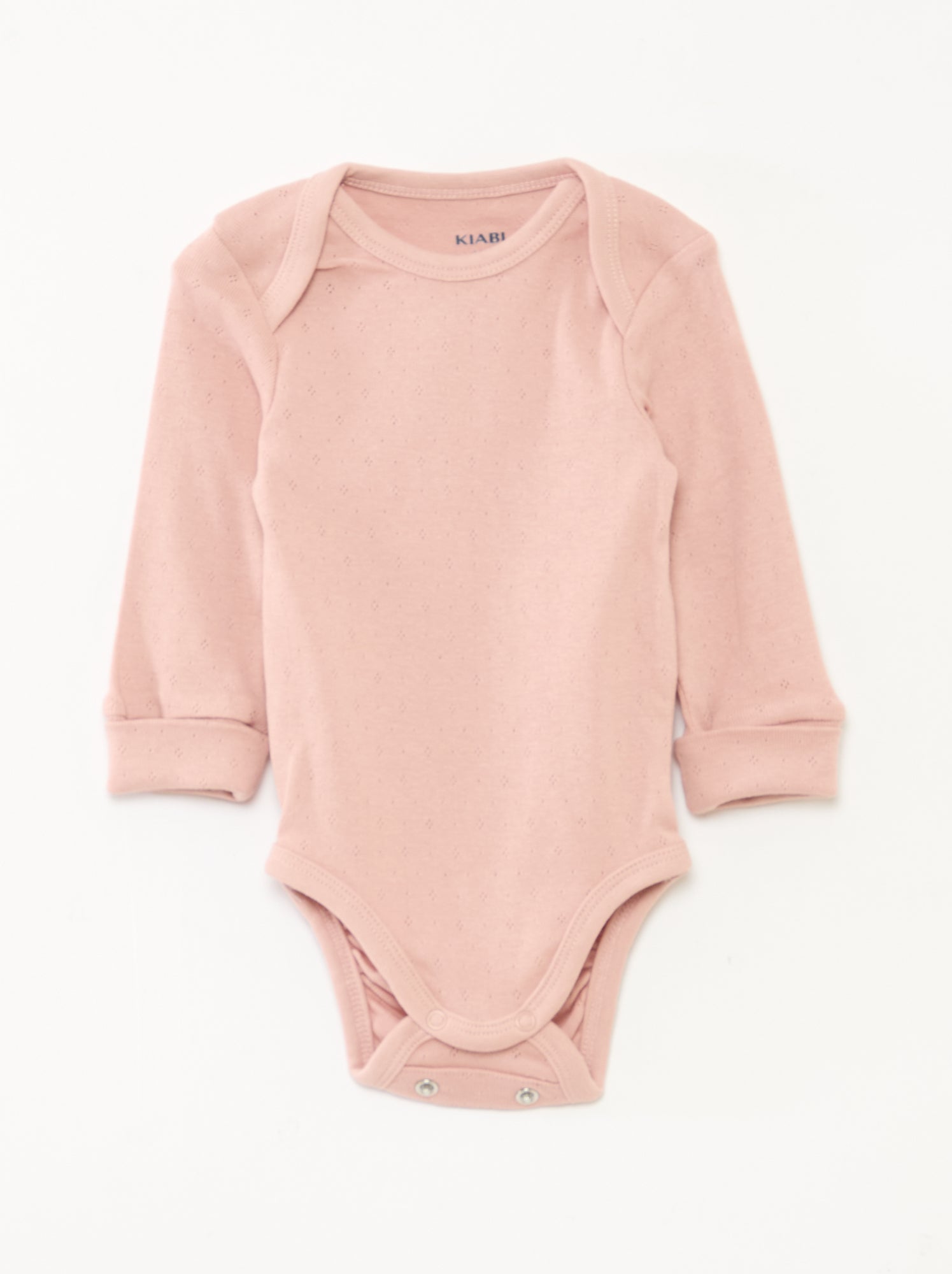 Lot de 3 bodies évolutifs col US et manches longues - Rose (DNI24_1)