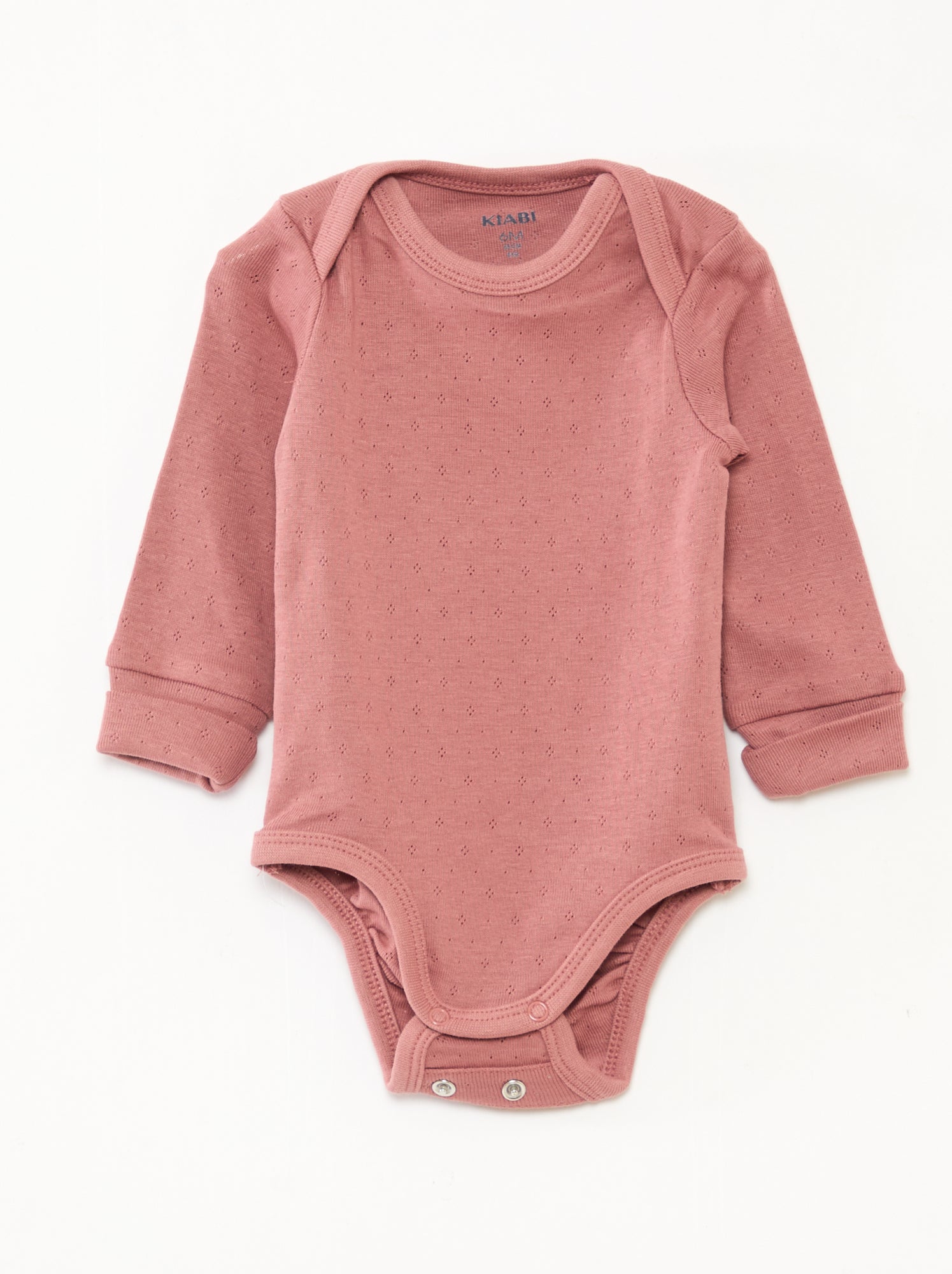 Lot de 3 bodies évolutifs col US et manches longues - Rose (DNI24_1)