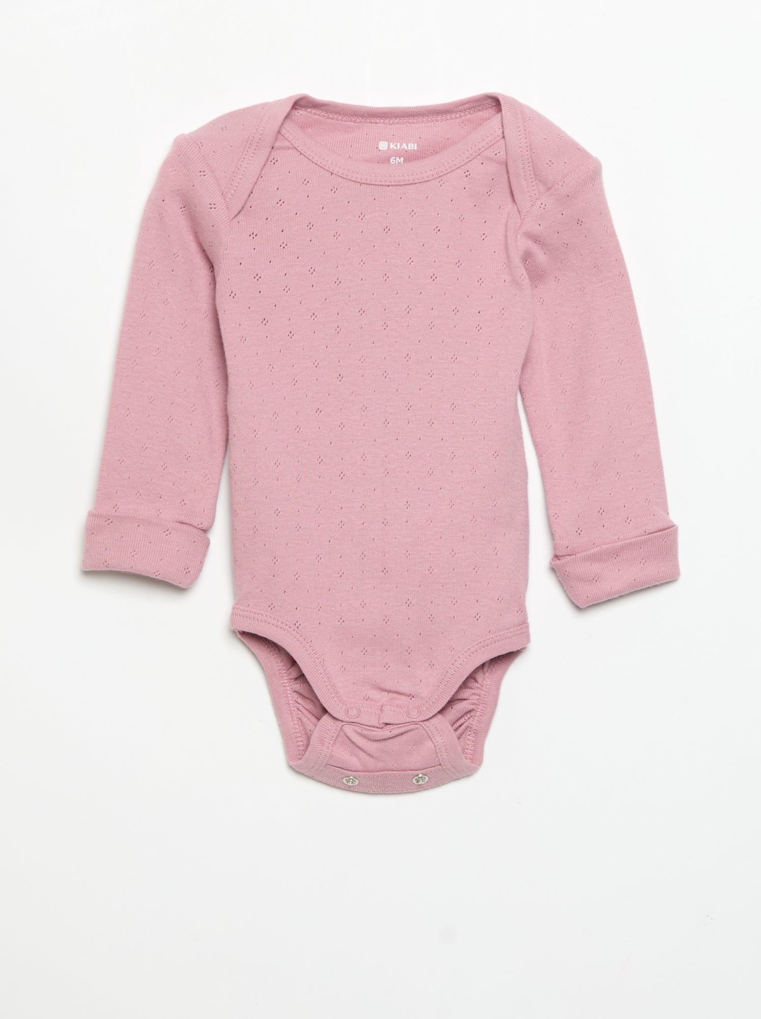 Lot de 3 bodies évolutifs col US et manches longues - Rose (DNI24_6)
