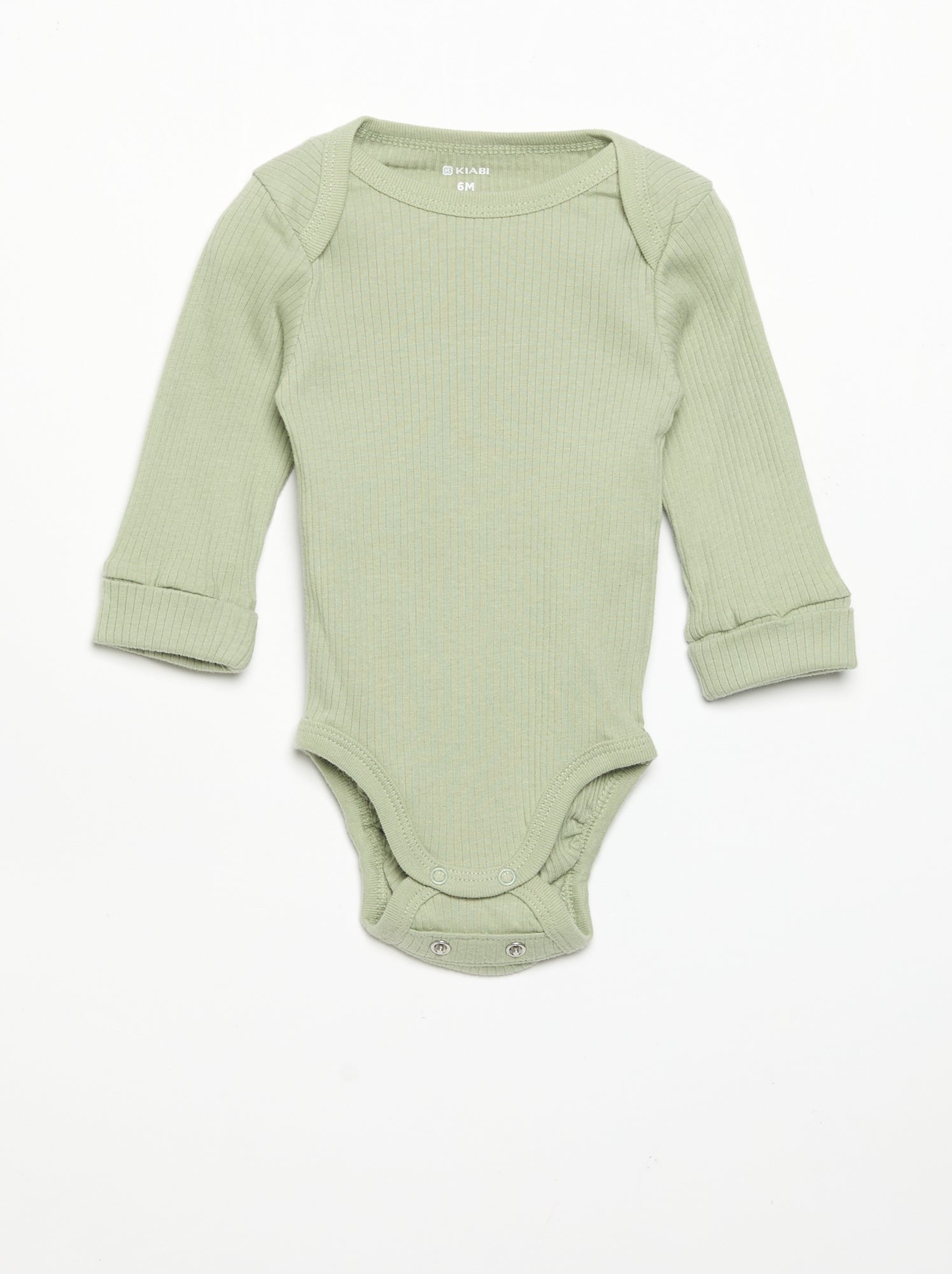 Lot de 3 bodies évolutifs col US et manches longues - Vert
