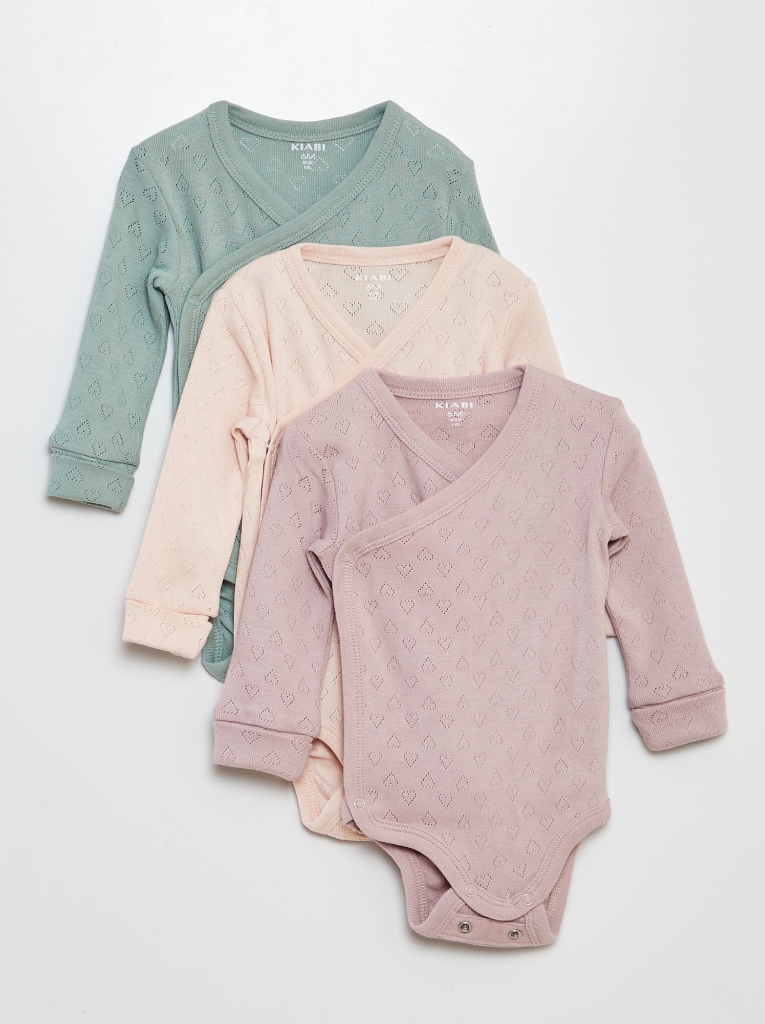 Lot de 3 bodies évolutifs - Rose (BTD11_14)