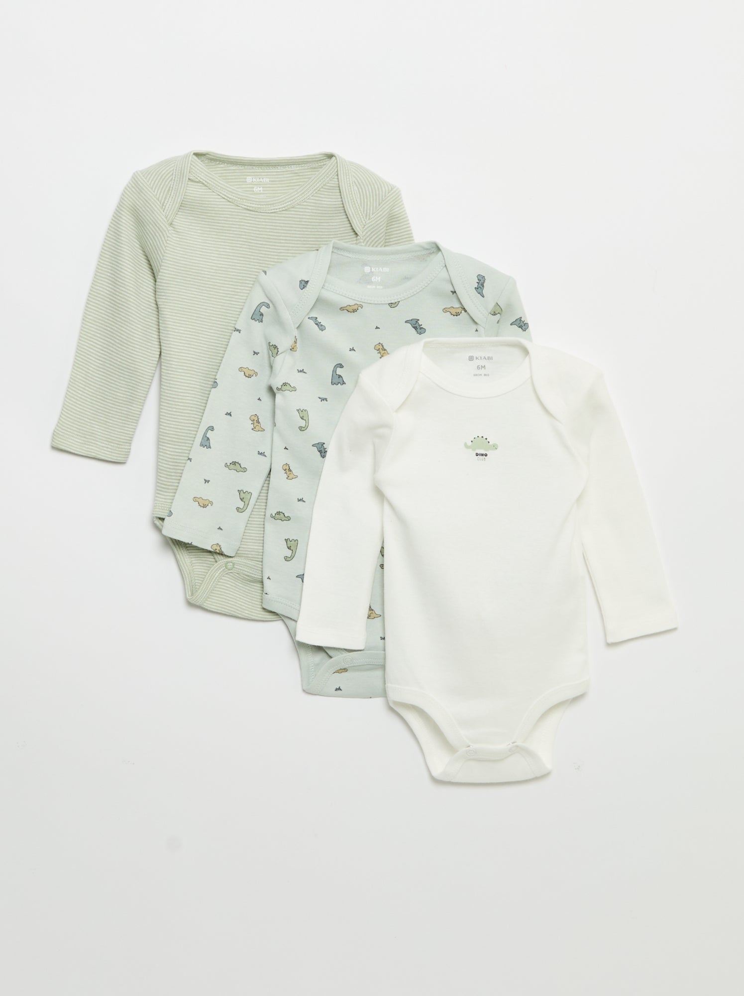 Lot de 3 bodies manches longues - Bleu