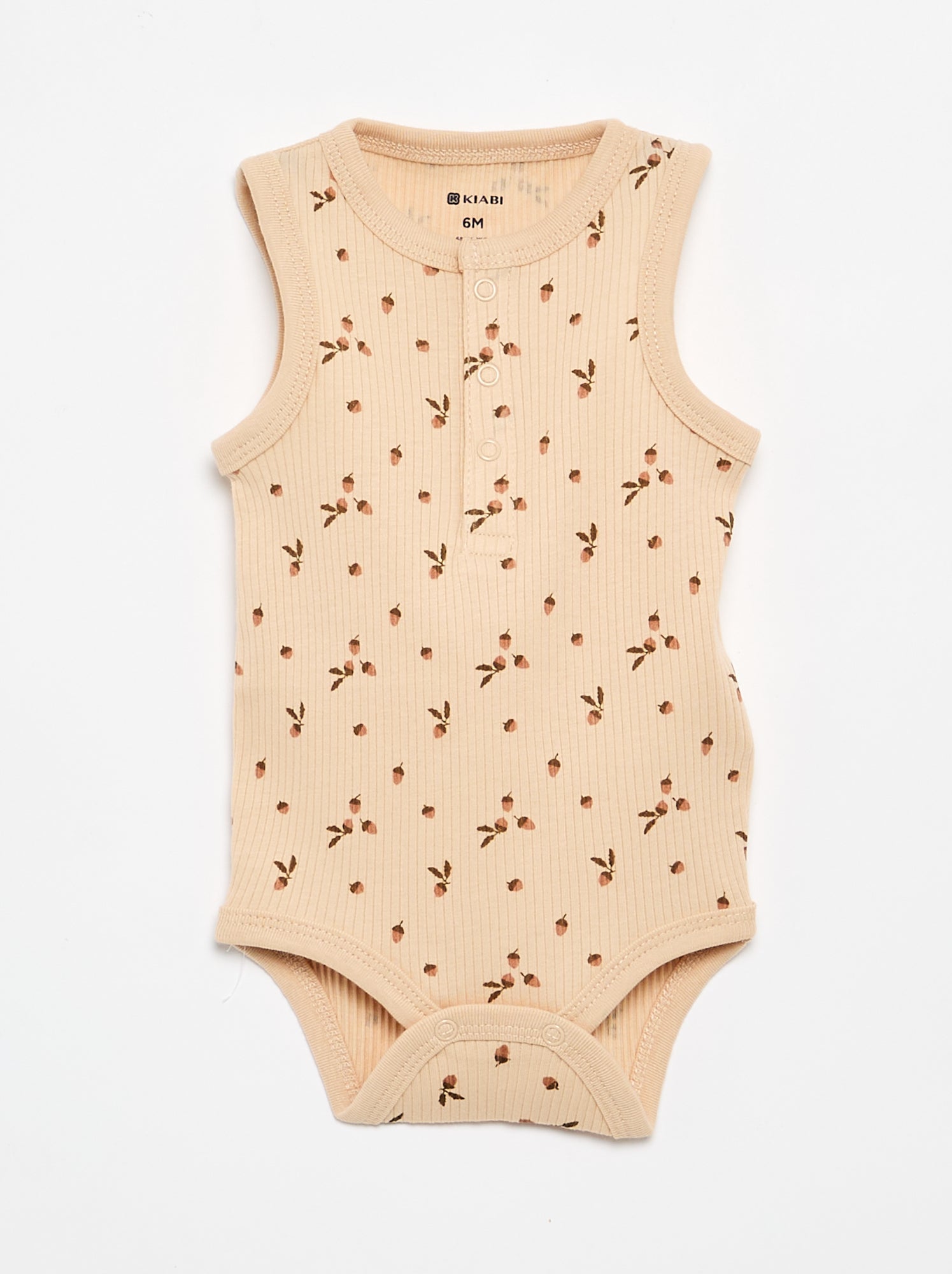 Lot de 3 bodies sans manches - Beige