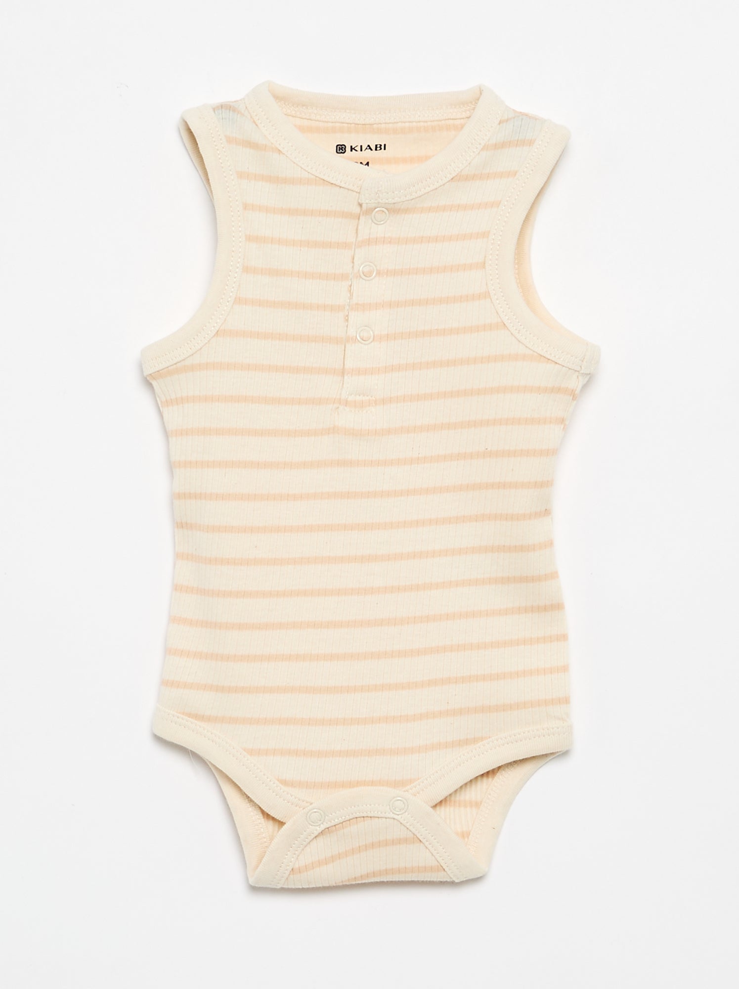 Lot de 3 bodies sans manches - Beige