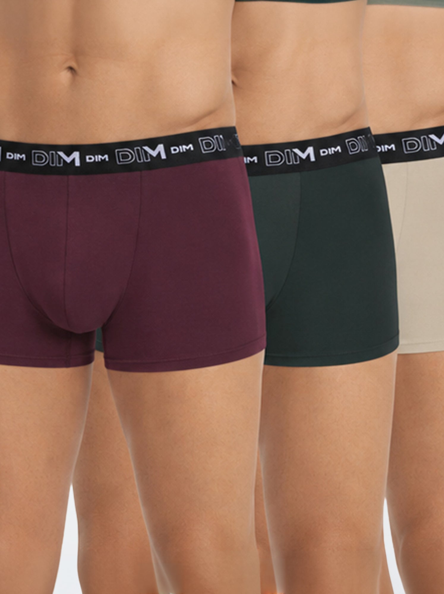 Lot de 3 boxers 'Dim' - Kaki