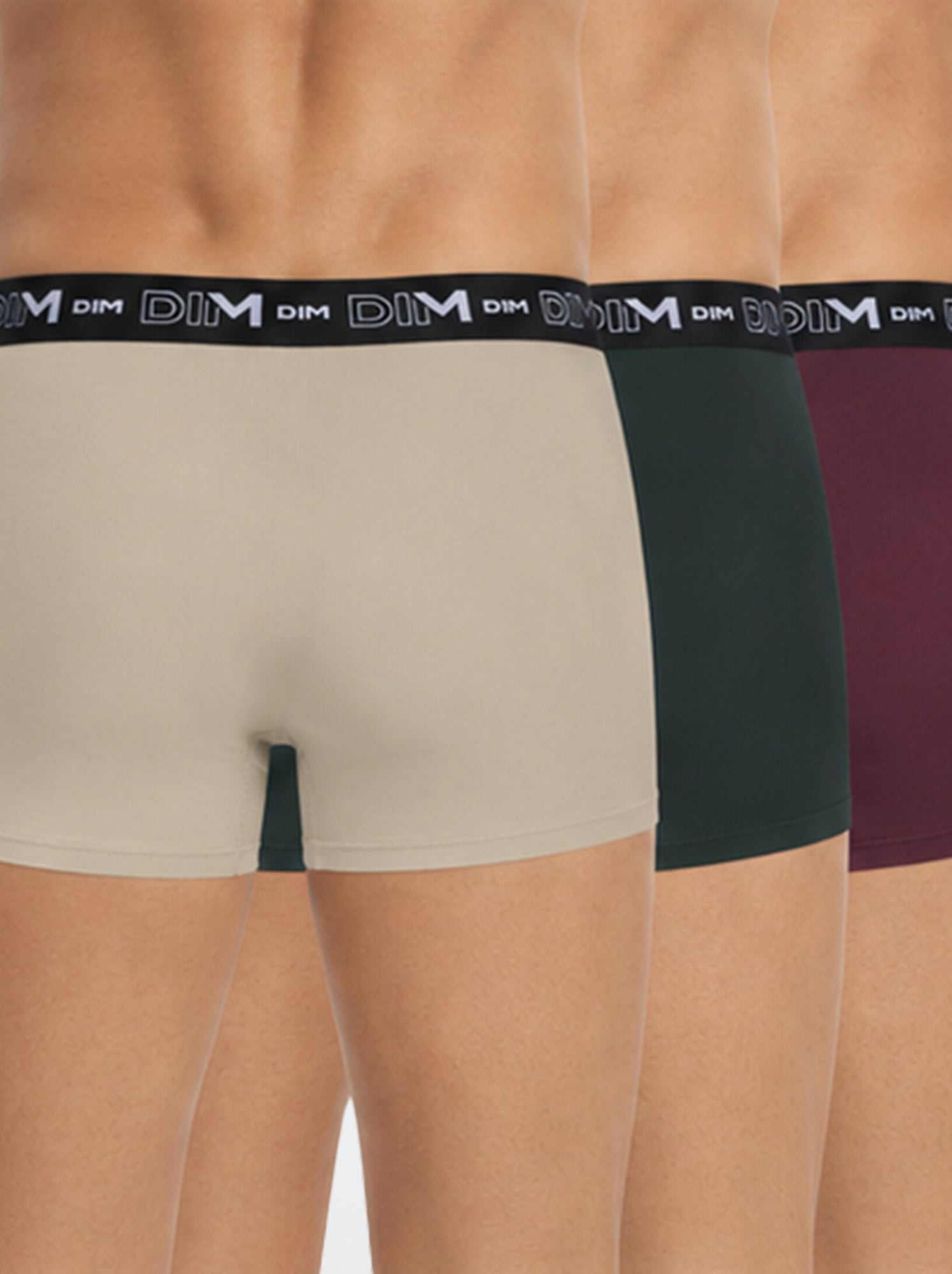 Lot de 3 boxers 'Dim' - Kaki
