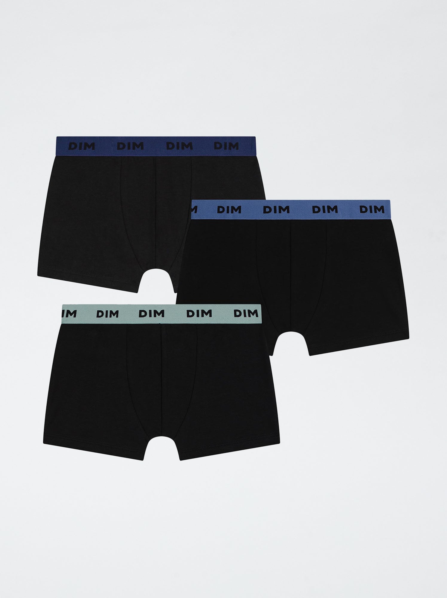 Lot de 3 boxers 'Dim' unis - Noir