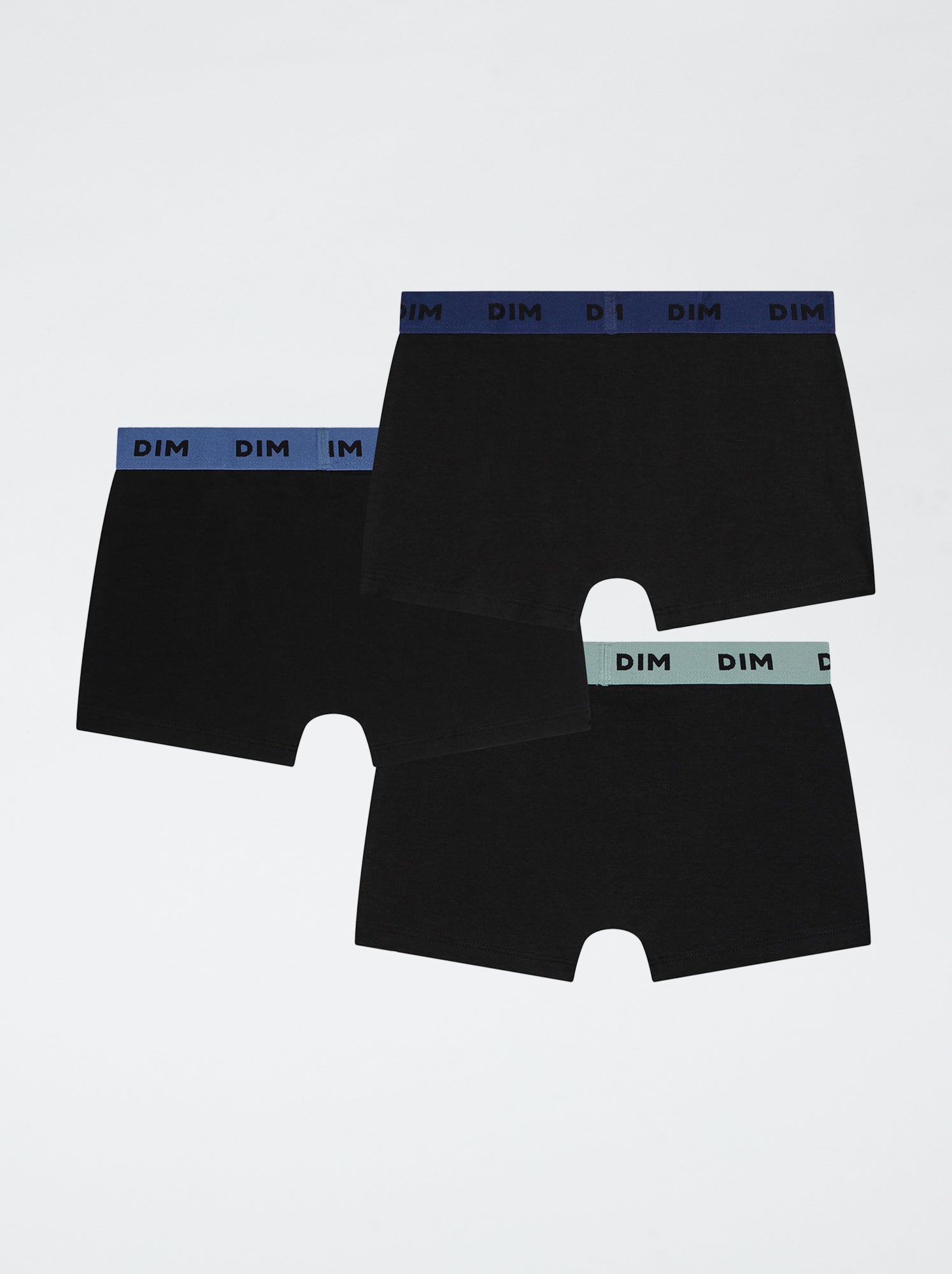 Lot de 3 boxers 'Dim' unis - Noir