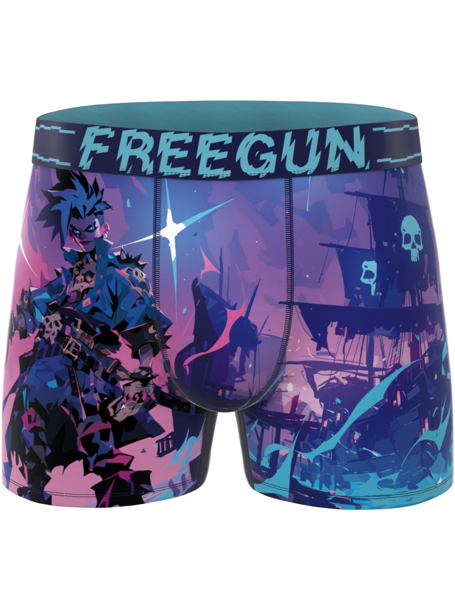 Lot de 3 boxers enfant heroes freegun - Bleu
