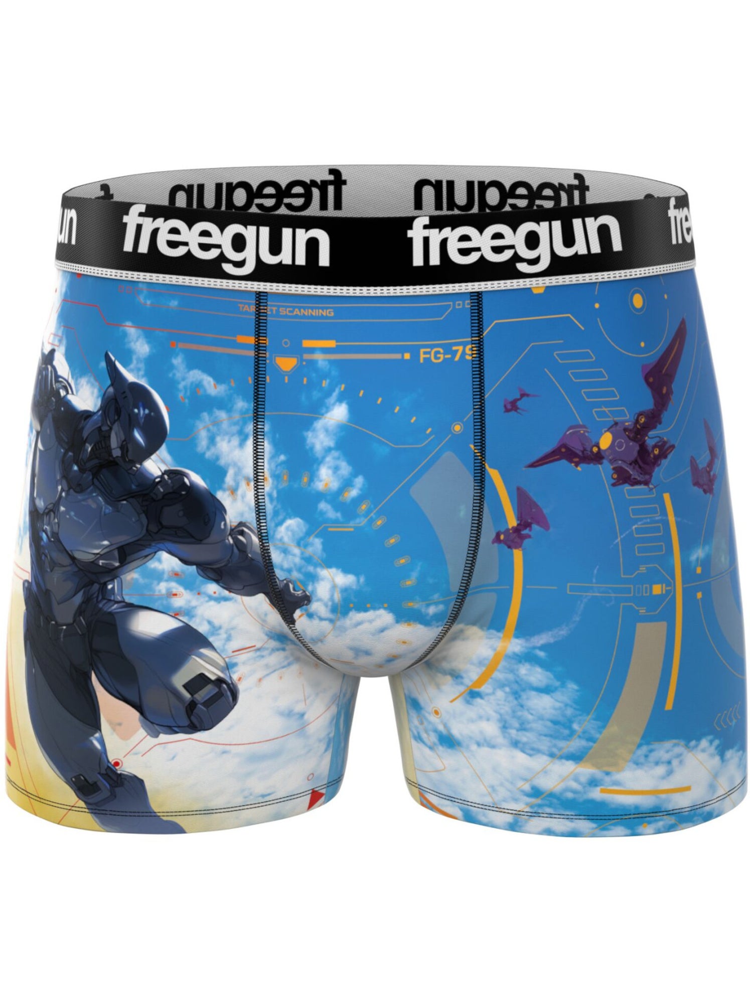 Lot de 3 boxers enfant heroes freegun - Bleu