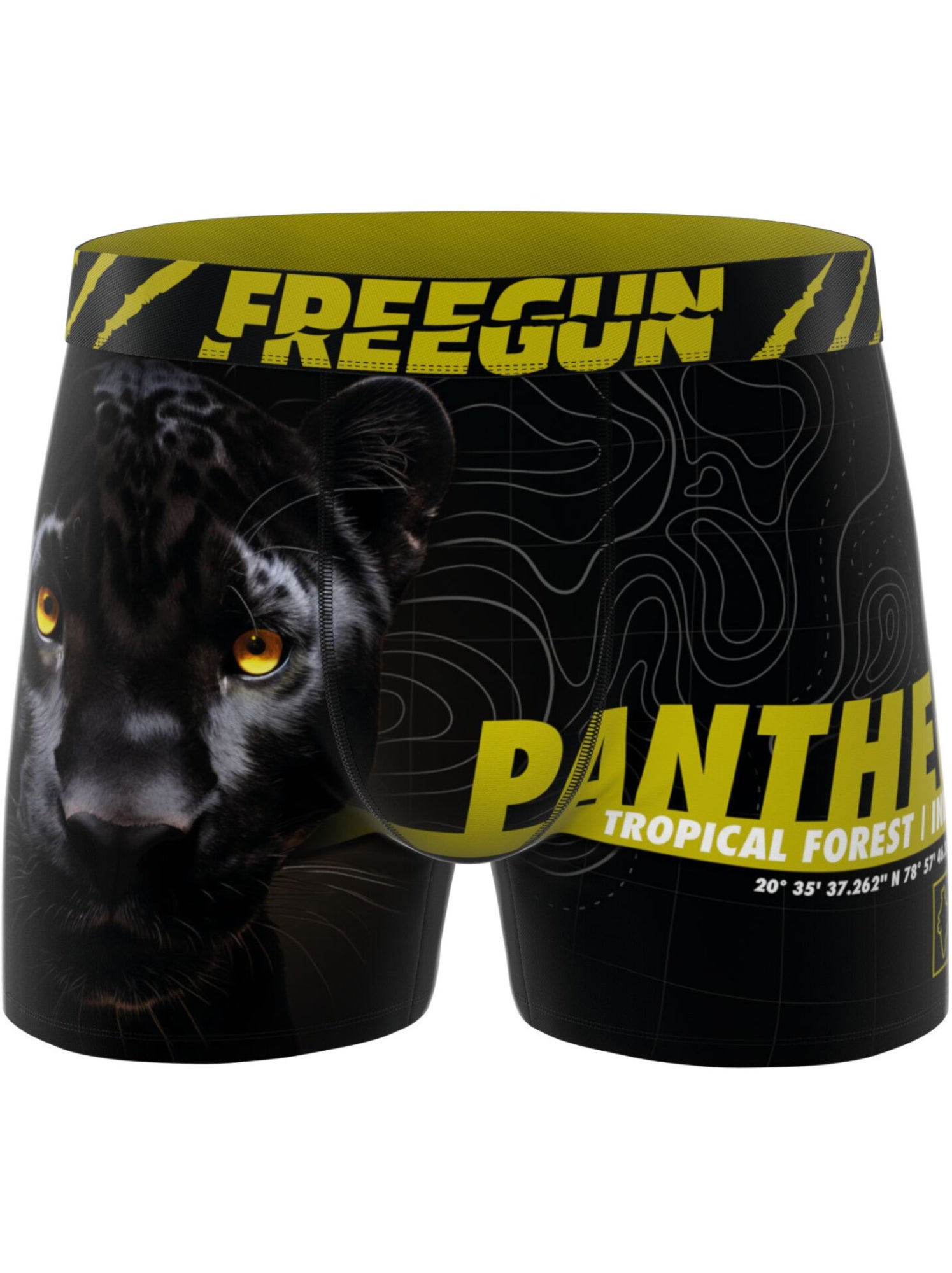 Lot de 3 boxers enfant wild life freegun - Noir