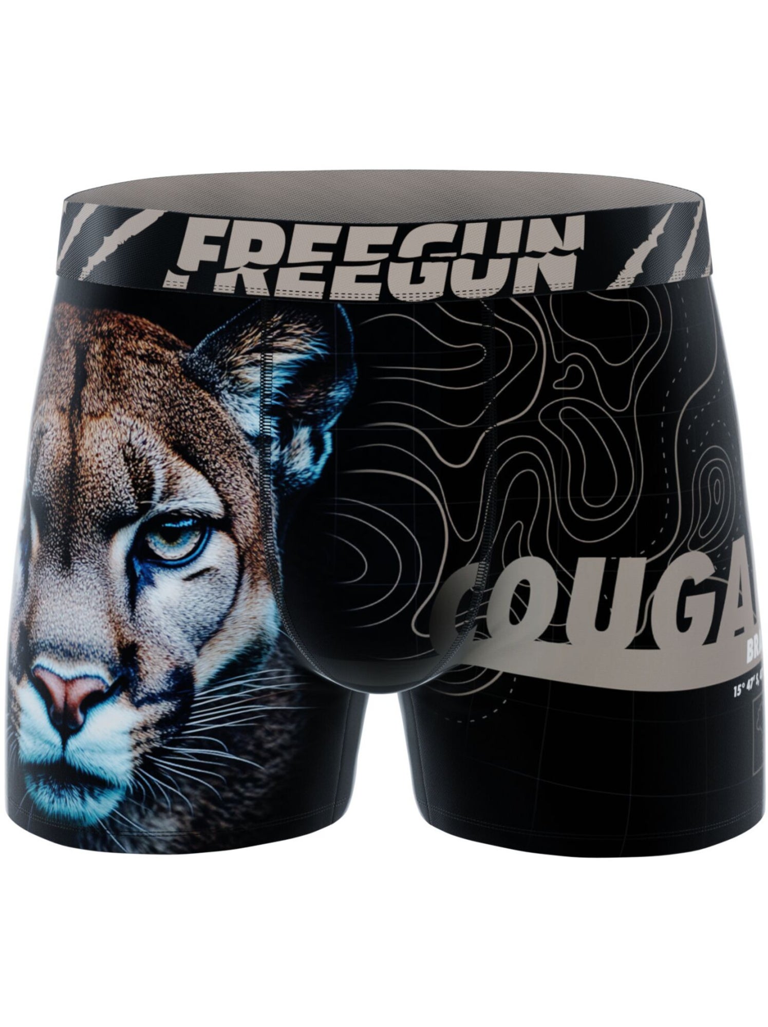 Lot de 3 boxers enfant wild life freegun - Noir