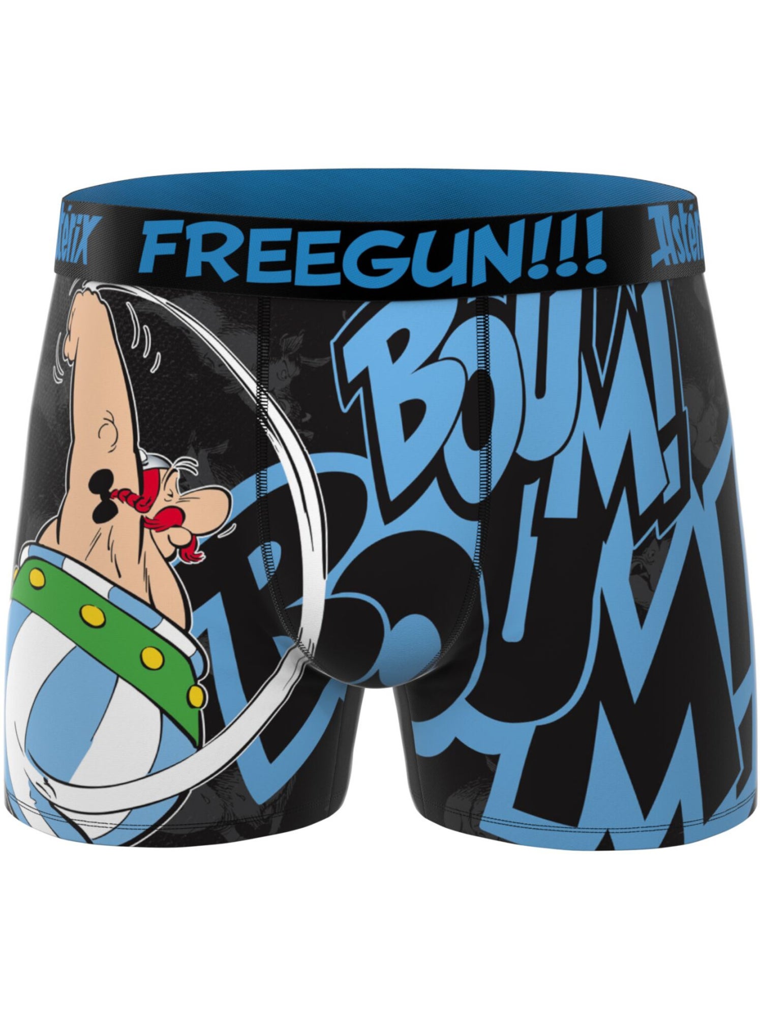 Lot de 3 boxers garçon asterix freegun - Jaune