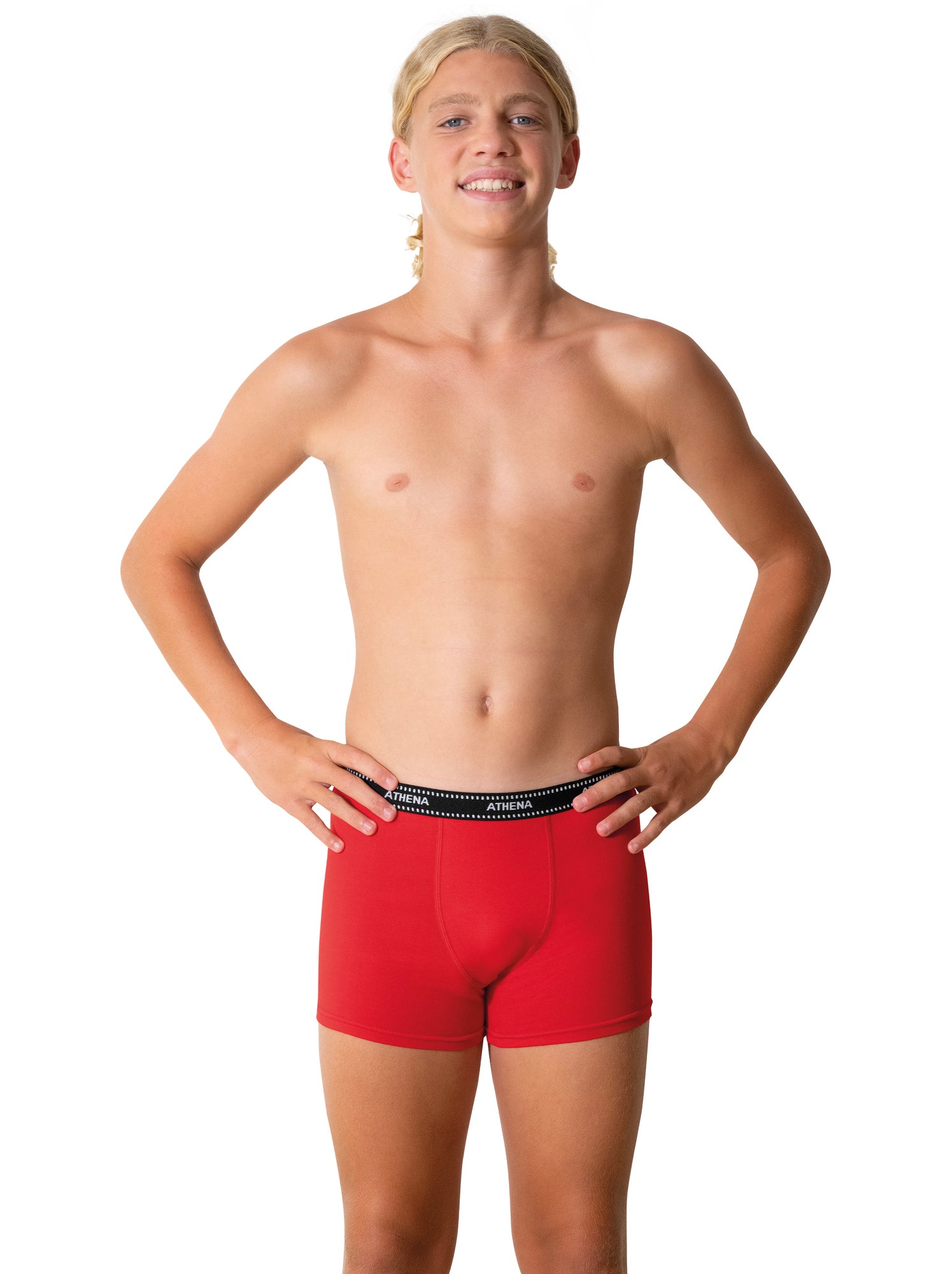 Lot de 3 boxers garçon my petit prix athena - Noir Rouge