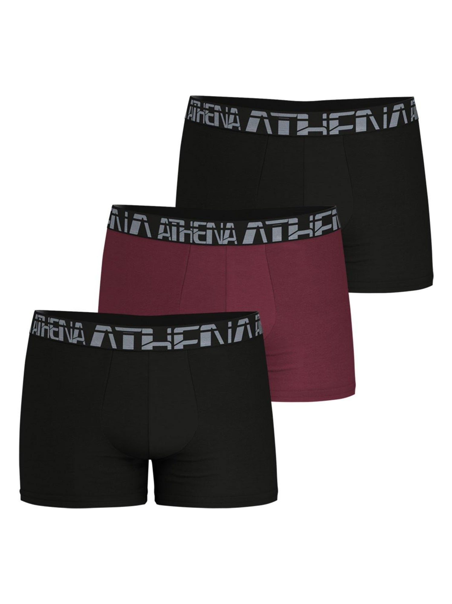 Lot de 3 boxers homme 720 Stretch Micro - Noir Bordeaux