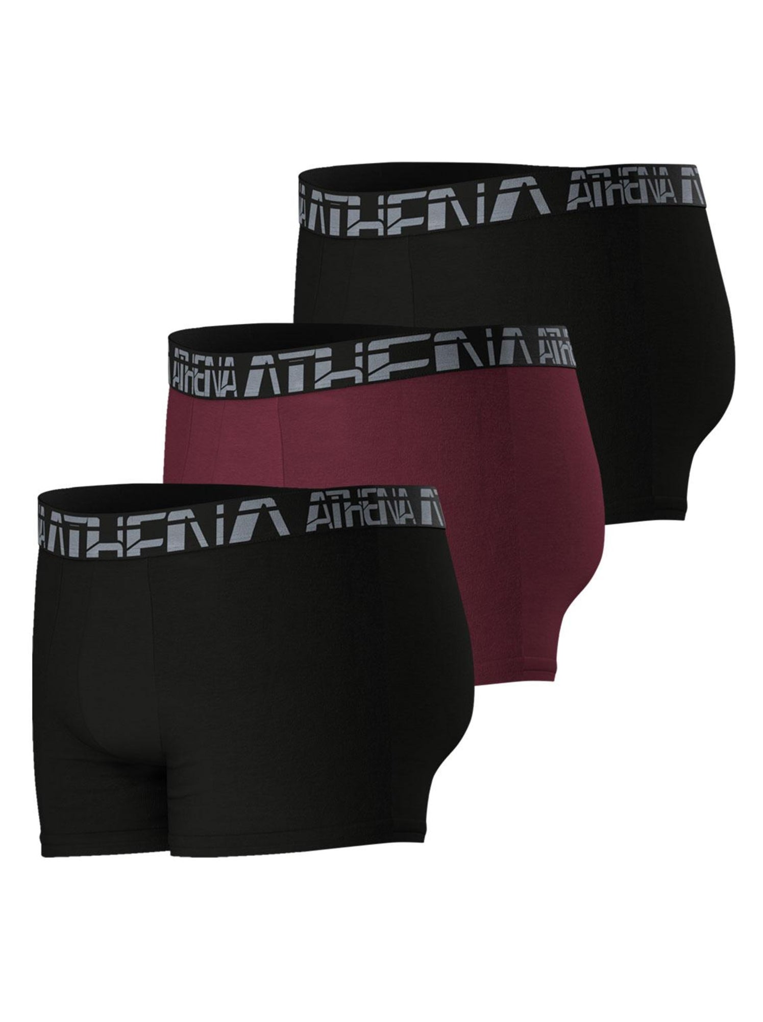 Lot de 3 boxers homme 720 Stretch Micro - Noir Bordeaux