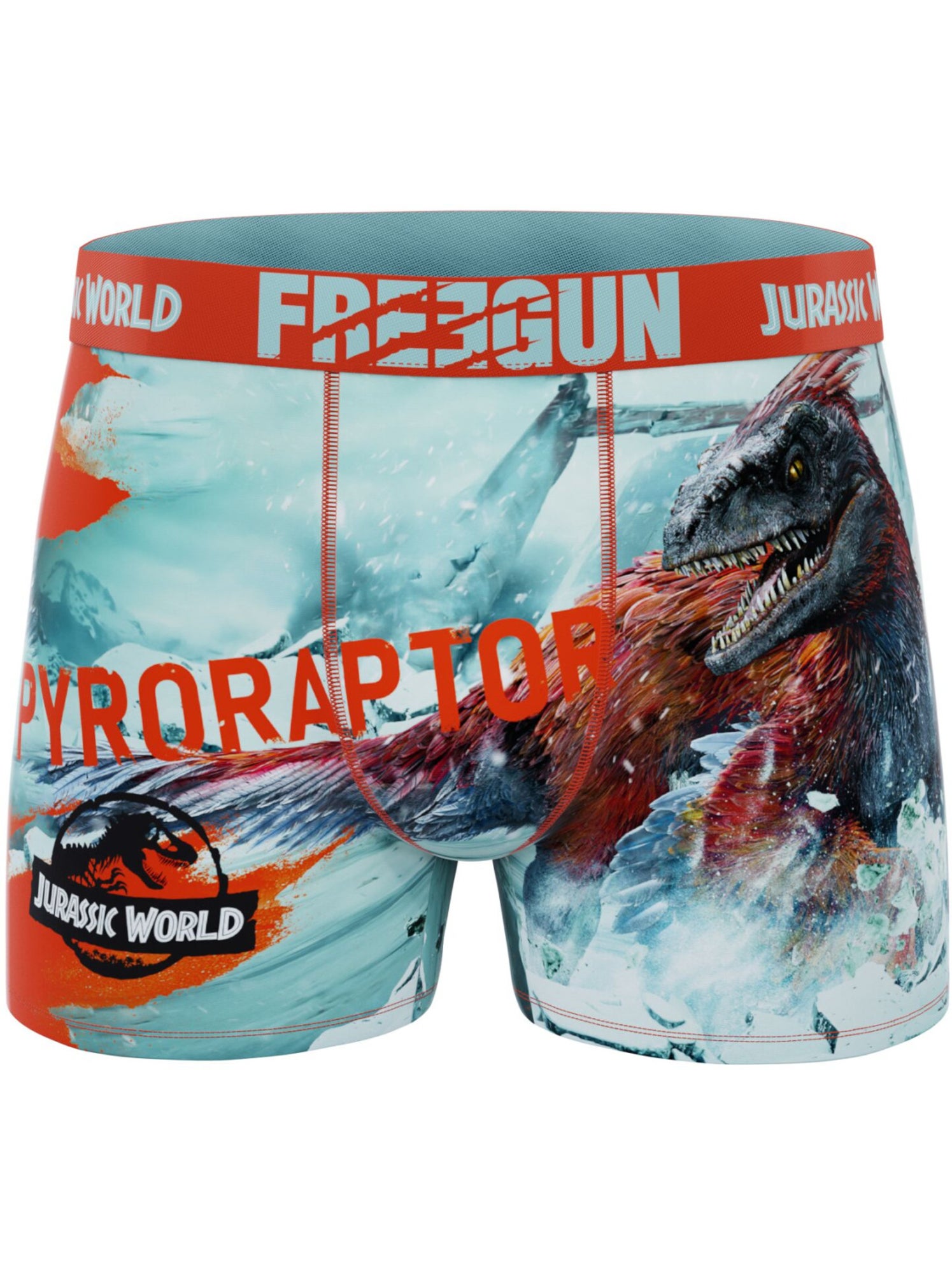 Lot de 3 boxers junior jurassic freegun - Orange