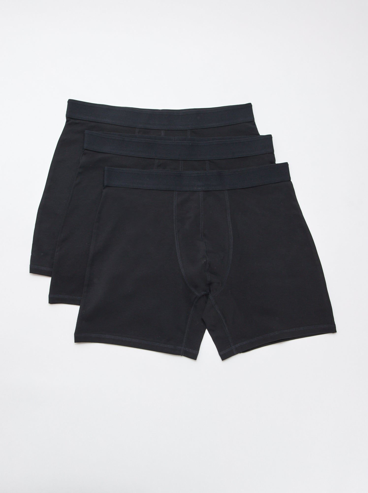 Lot de 3 boxers longs stretchs - Noir