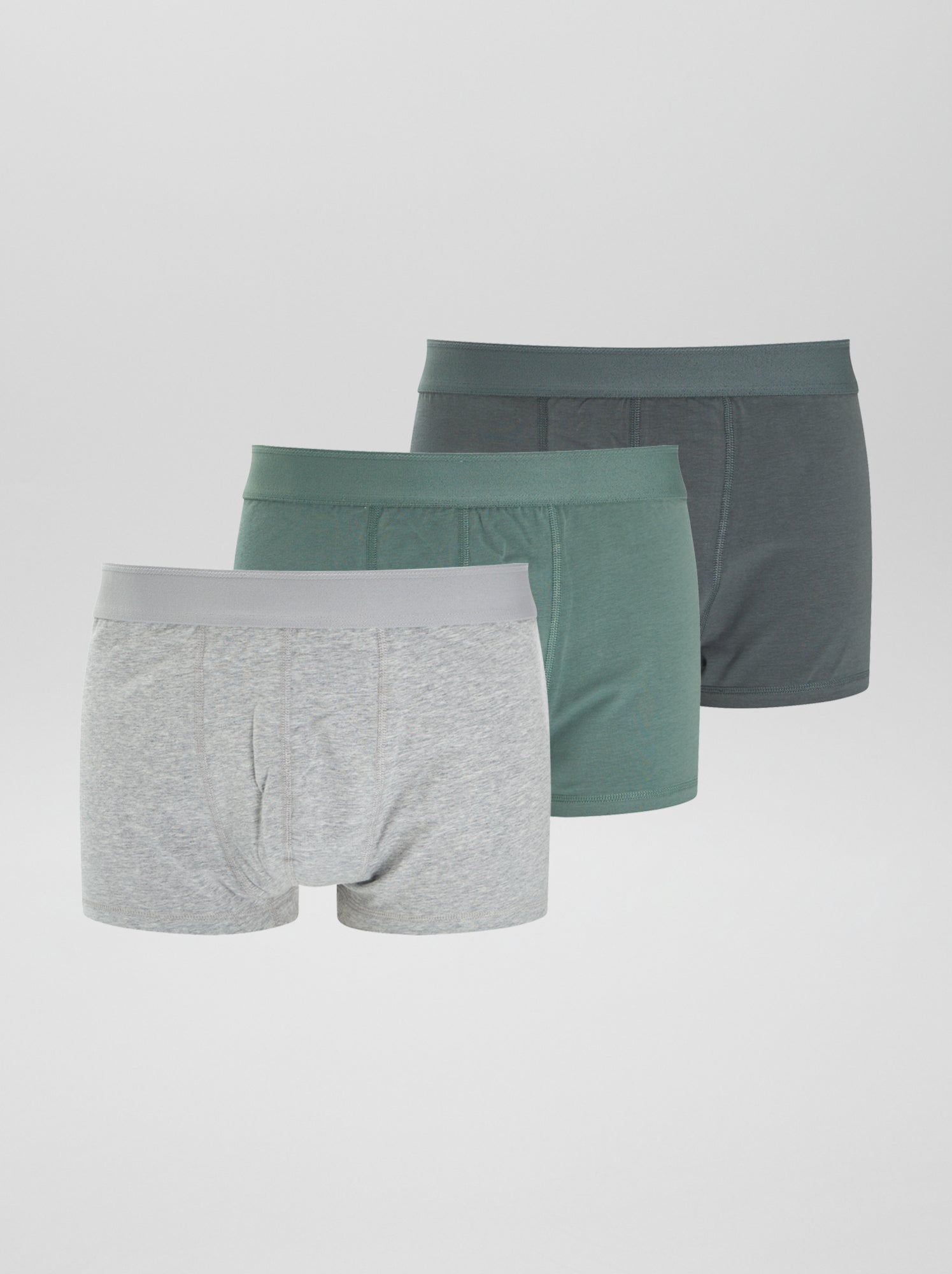 Lot de 3 boxers  size+ - Kaki/blanc/vert