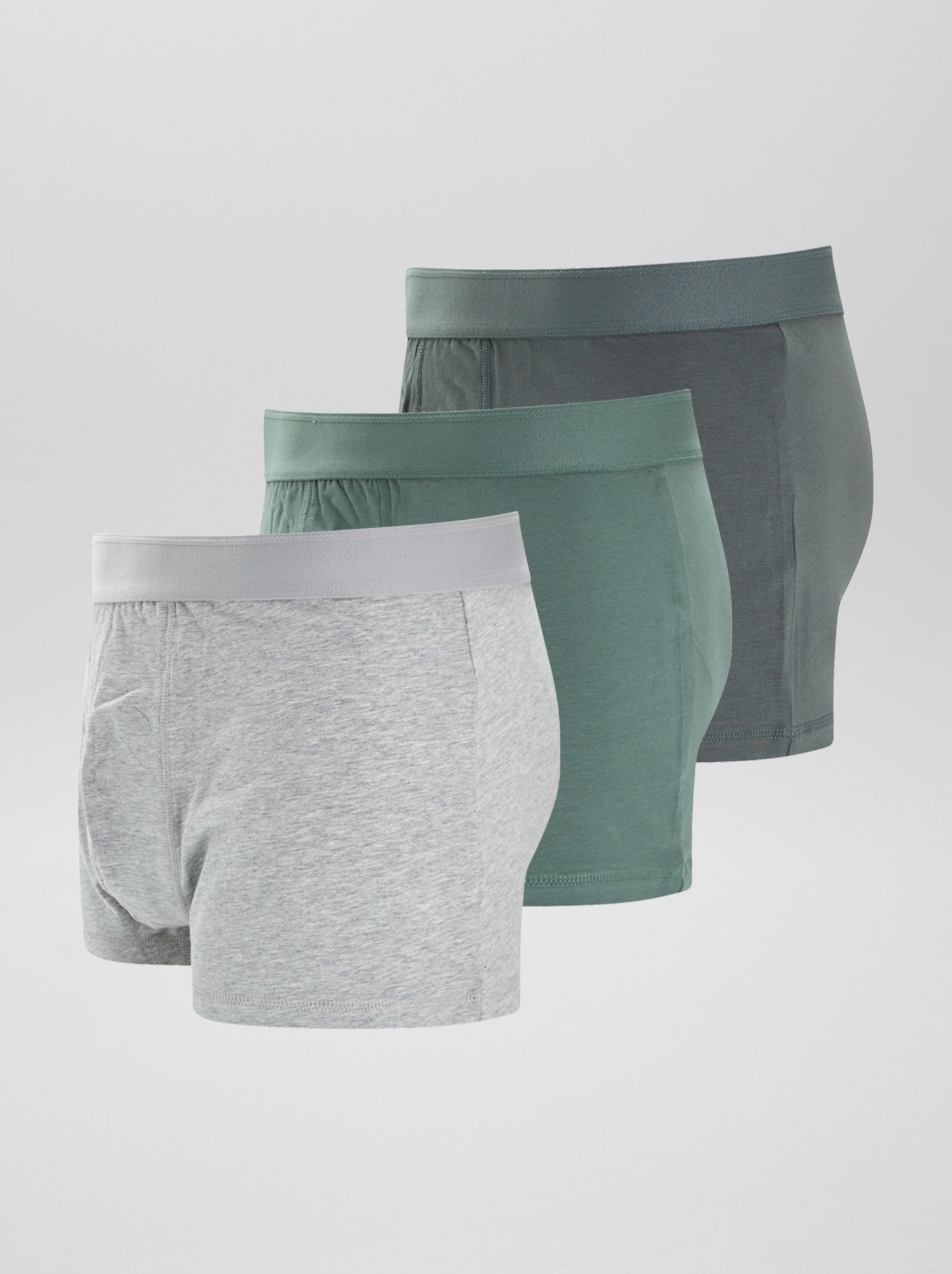 Lot de 3 boxers  size+ - Kaki/blanc/vert