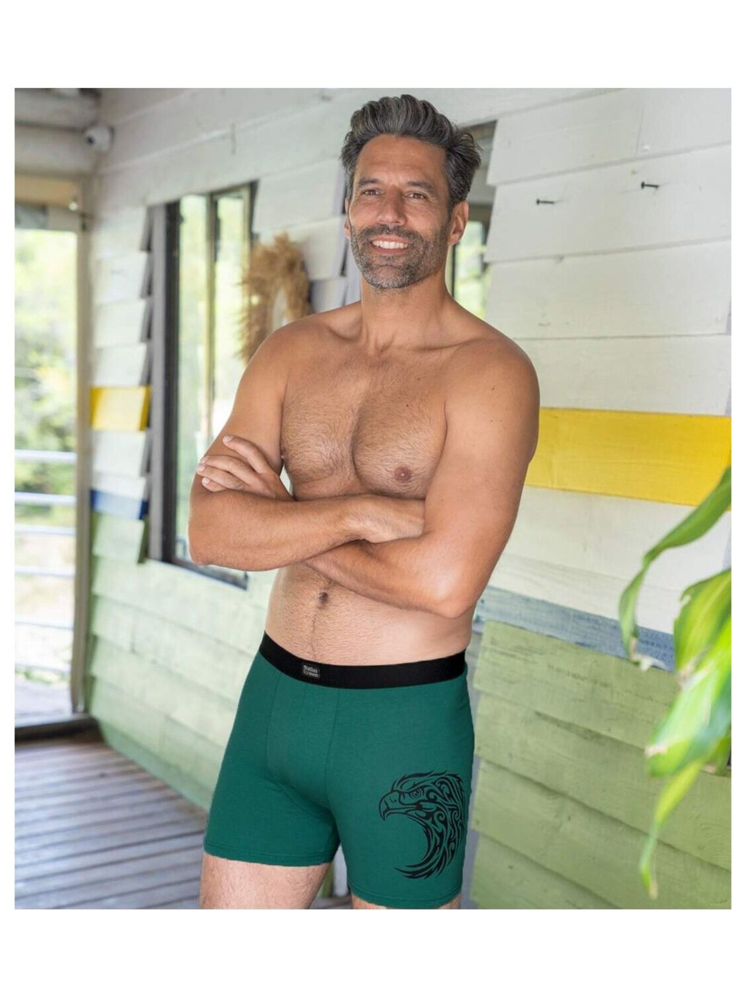 Lot de 3 Boxers Stretch Confort  - ATLAS FOR MEN - Gris Vert