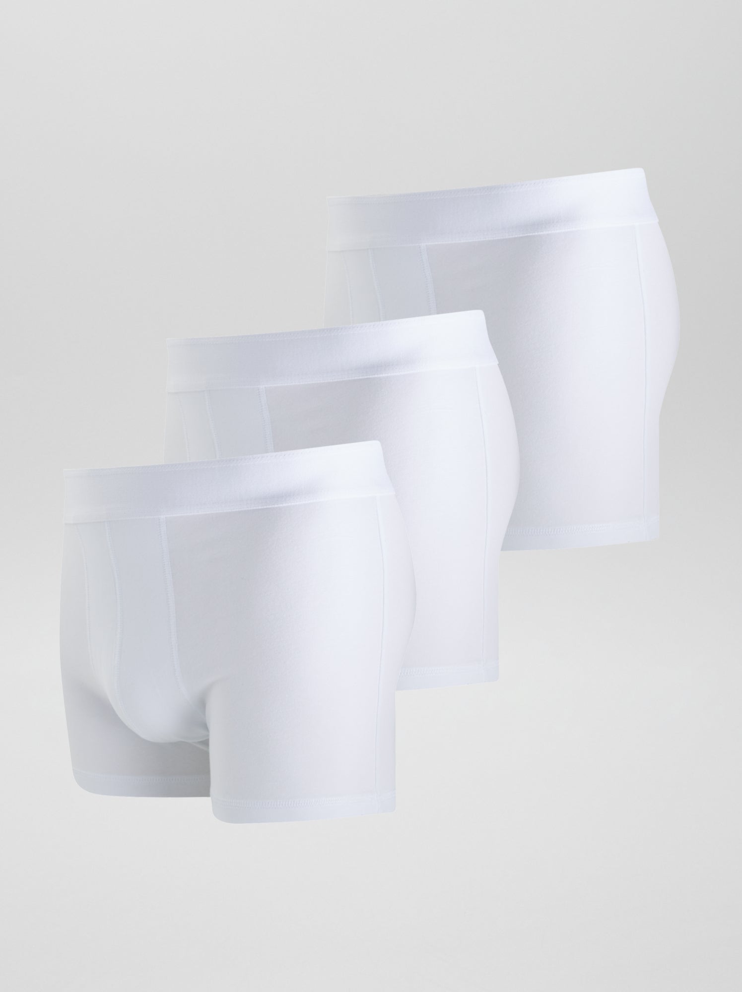 Lot de 3 boxers unis - Blanc