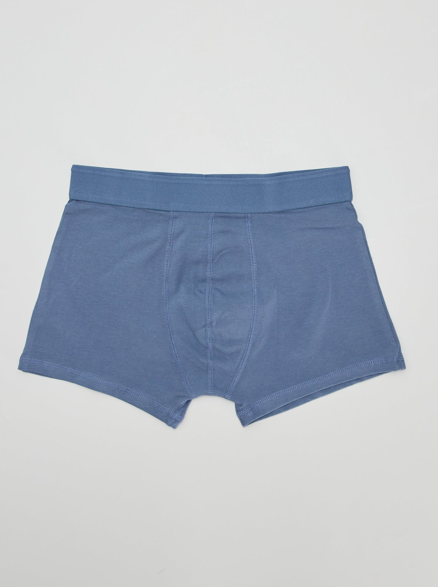 Lot de 3 boxers unis - Bleu/Camel