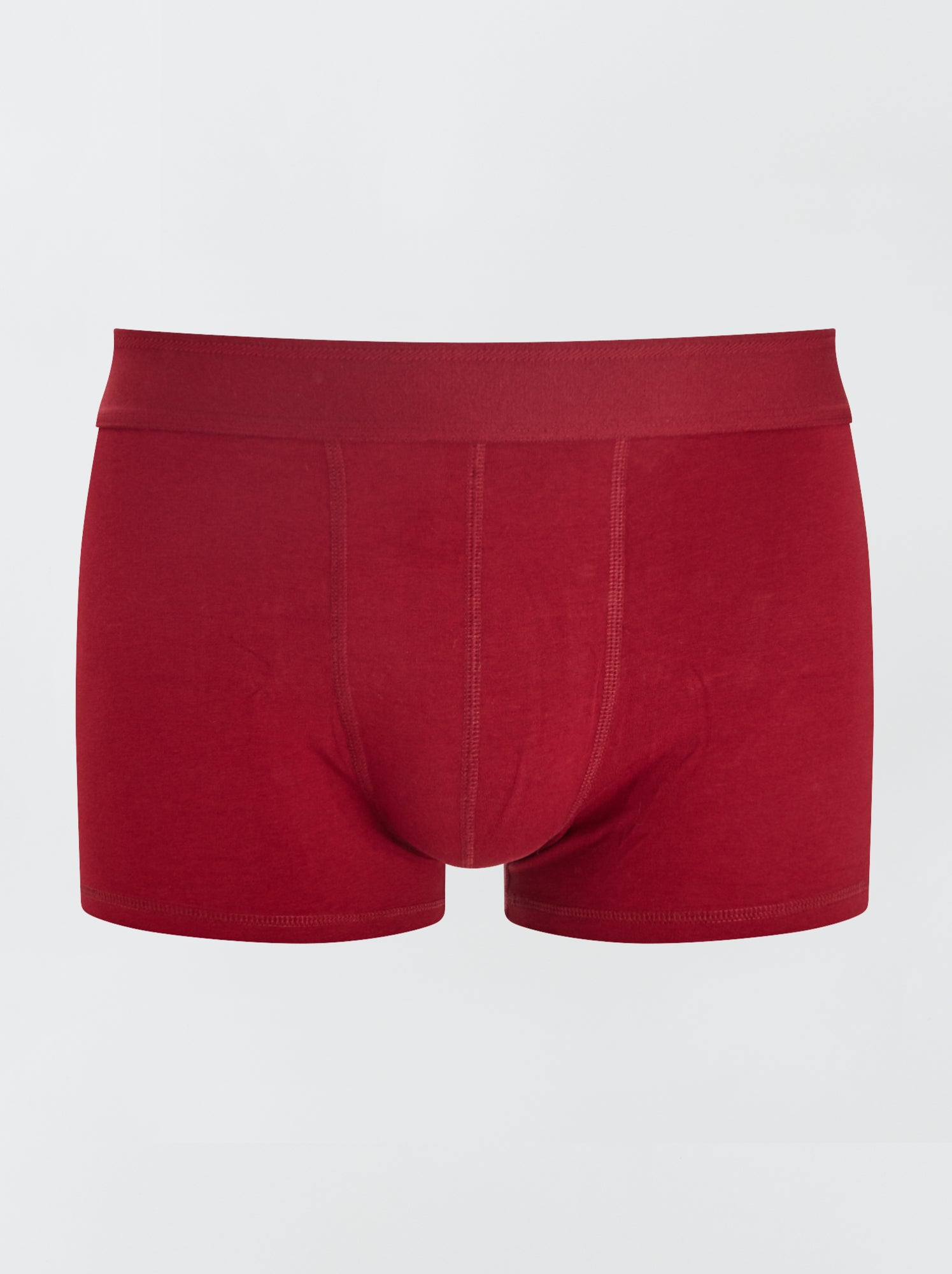 Lot de 3 boxers unis - Bleu/rouge/gris