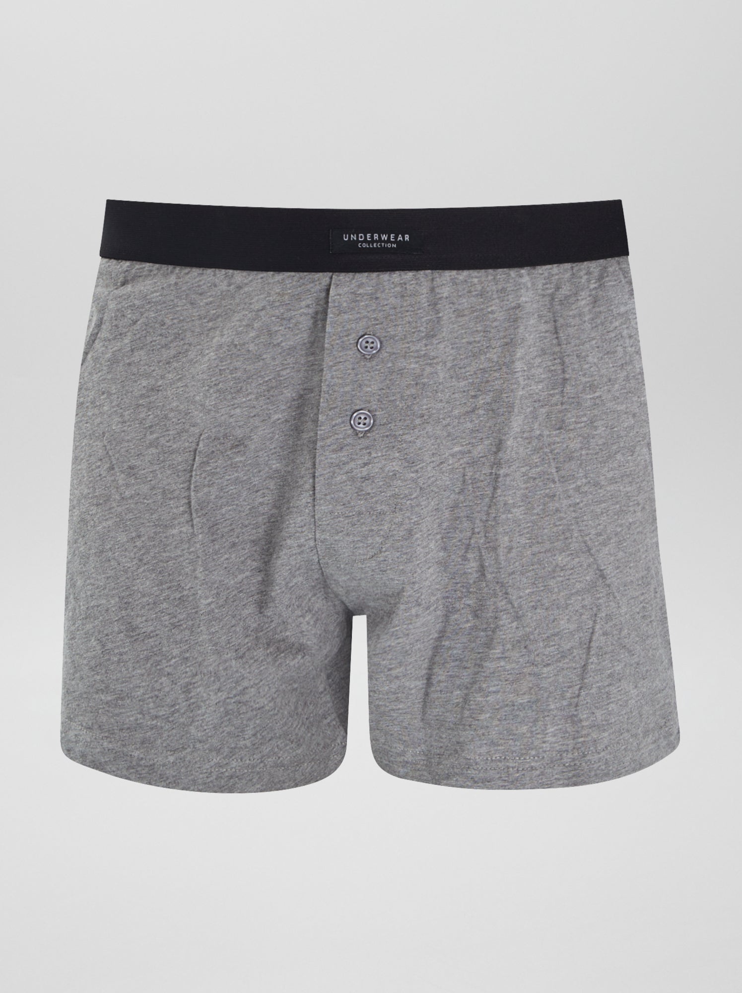Lot de 3 boxers unis - Gris/noir/blanc