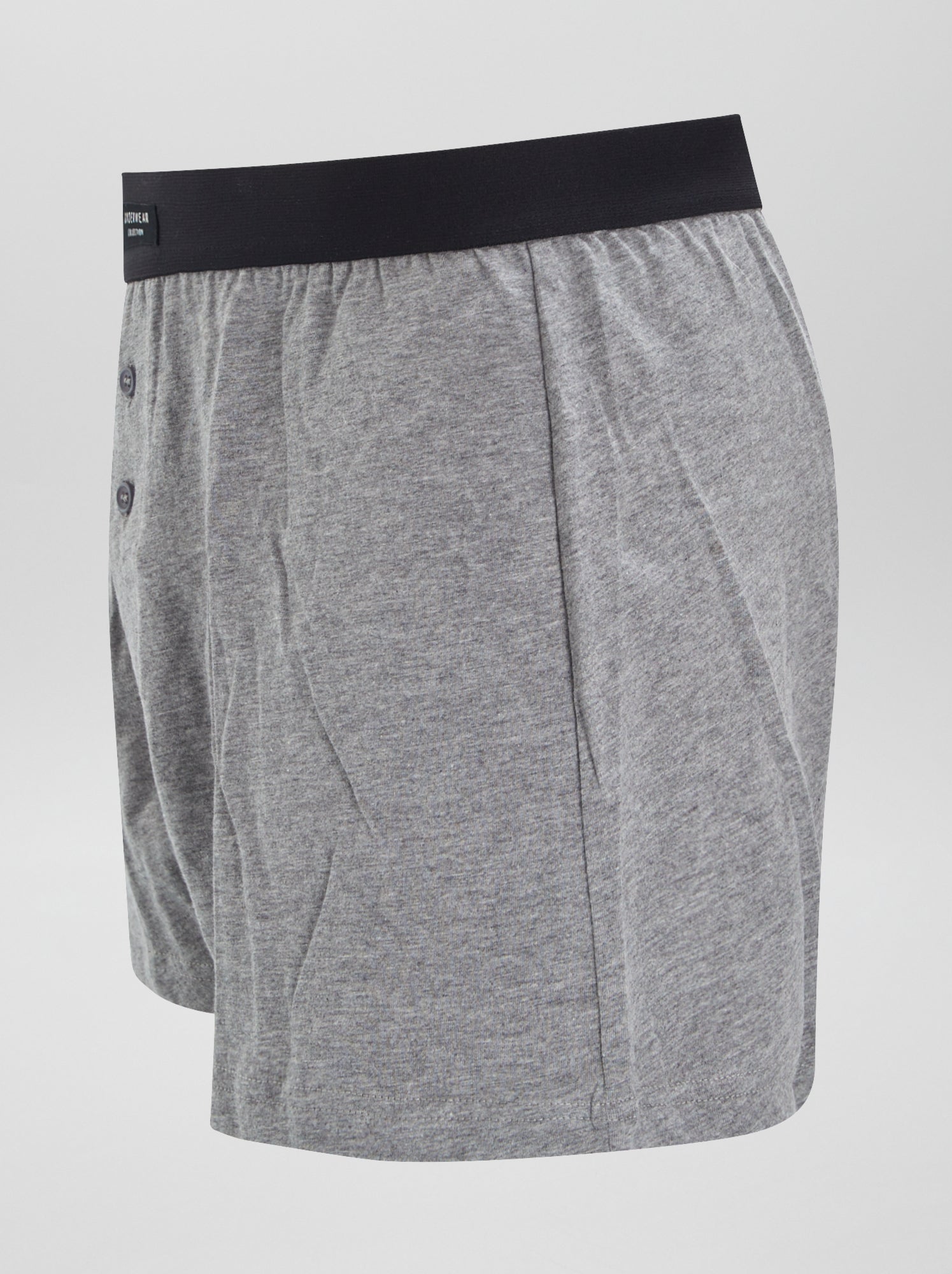 Lot de 3 boxers unis - Gris/noir/blanc