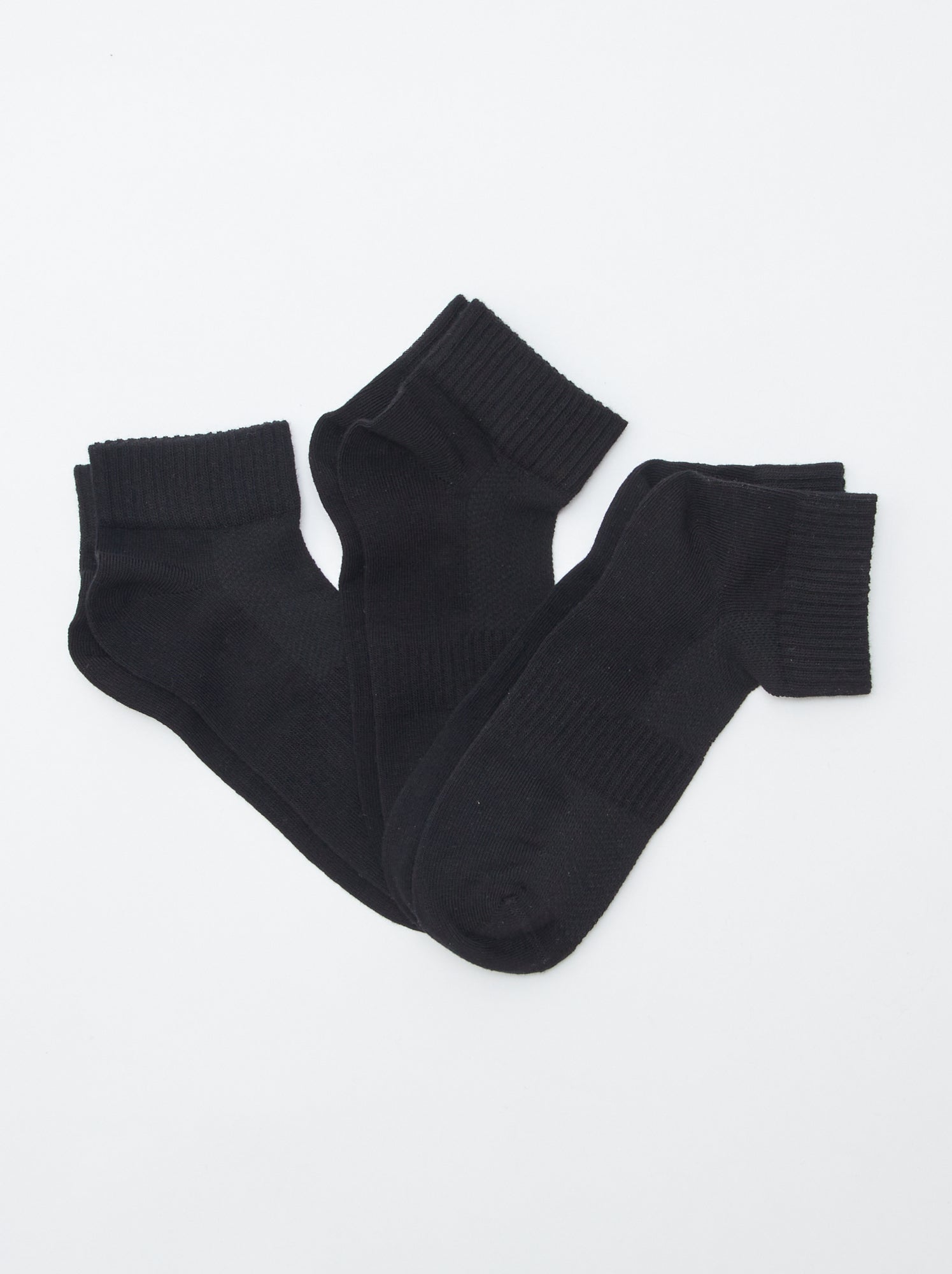 Lot de 3 chaussettes de sport - NOIR