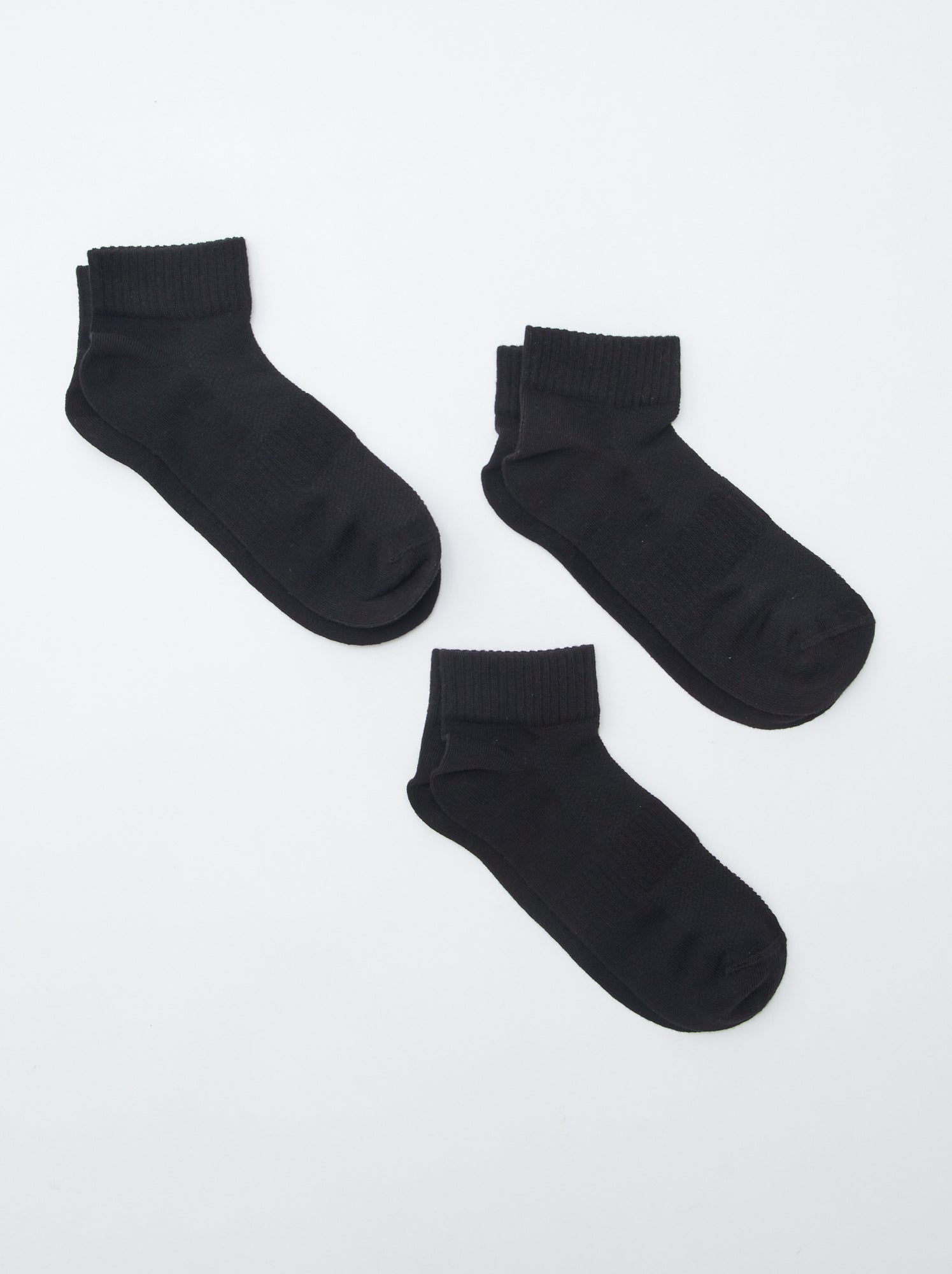Lot de 3 chaussettes de sport - NOIR