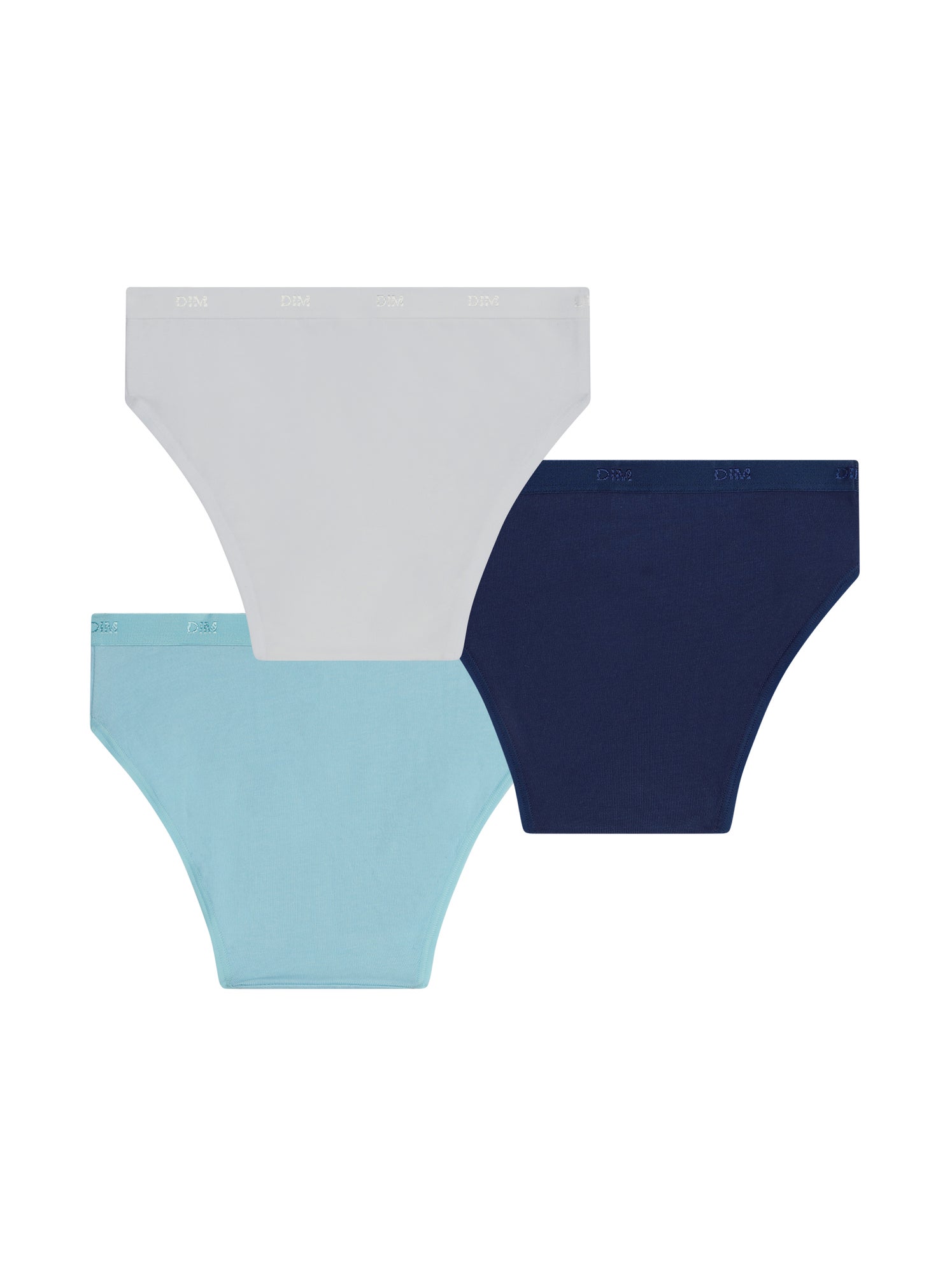 Lot de 3 Culottes Coton Pockets Ecodim - Bleu clair