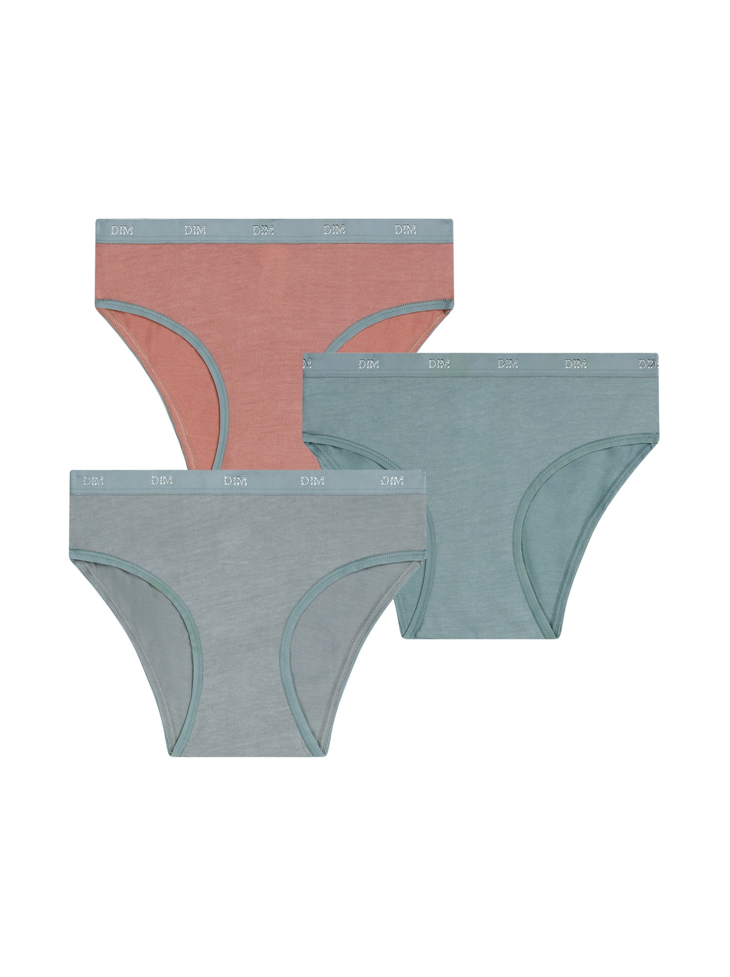 Lot de 3 Culottes Coton Pockets Ecodim - Gris