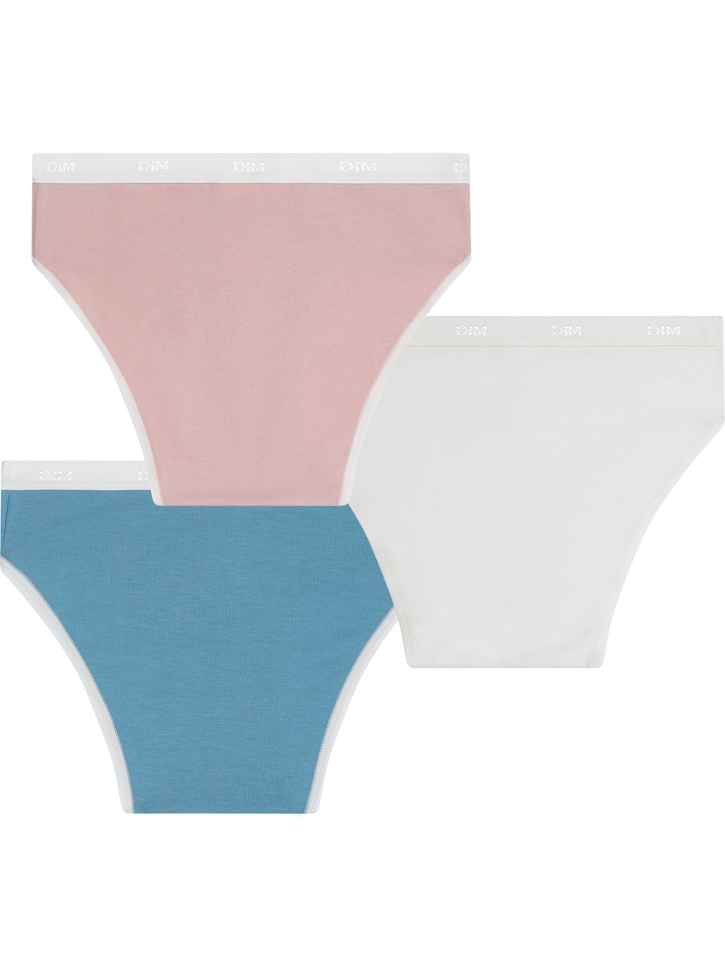 Lot de 3 Culottes Coton Pockets Ecodim - Rose pâle