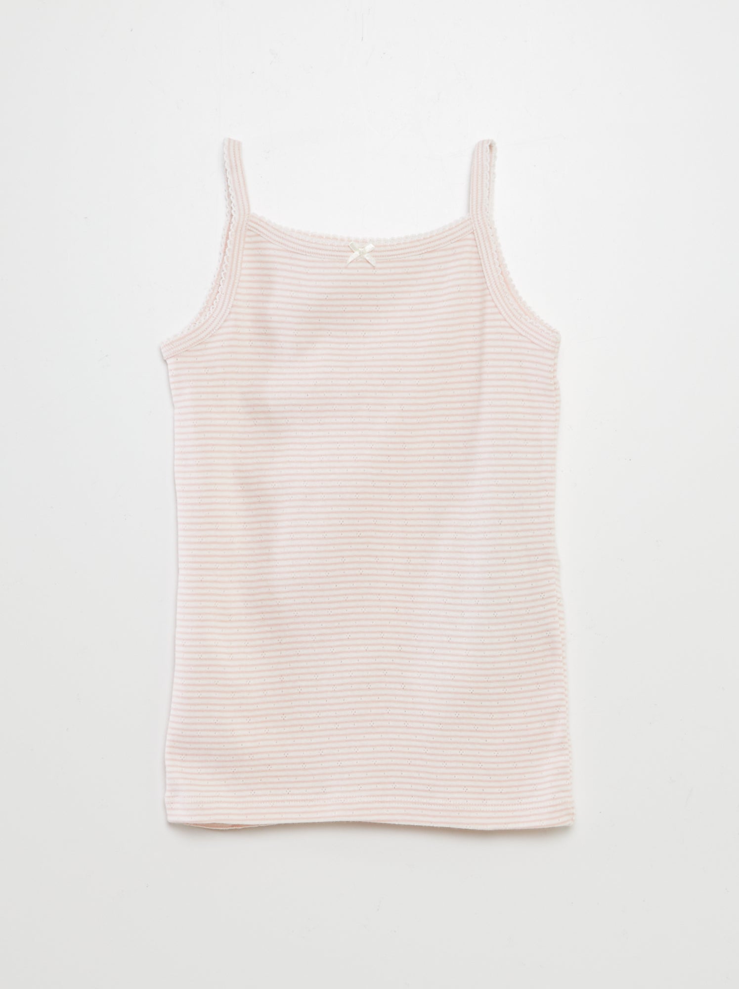 Lot de 3 débardeurs en maille pointelle - Rose