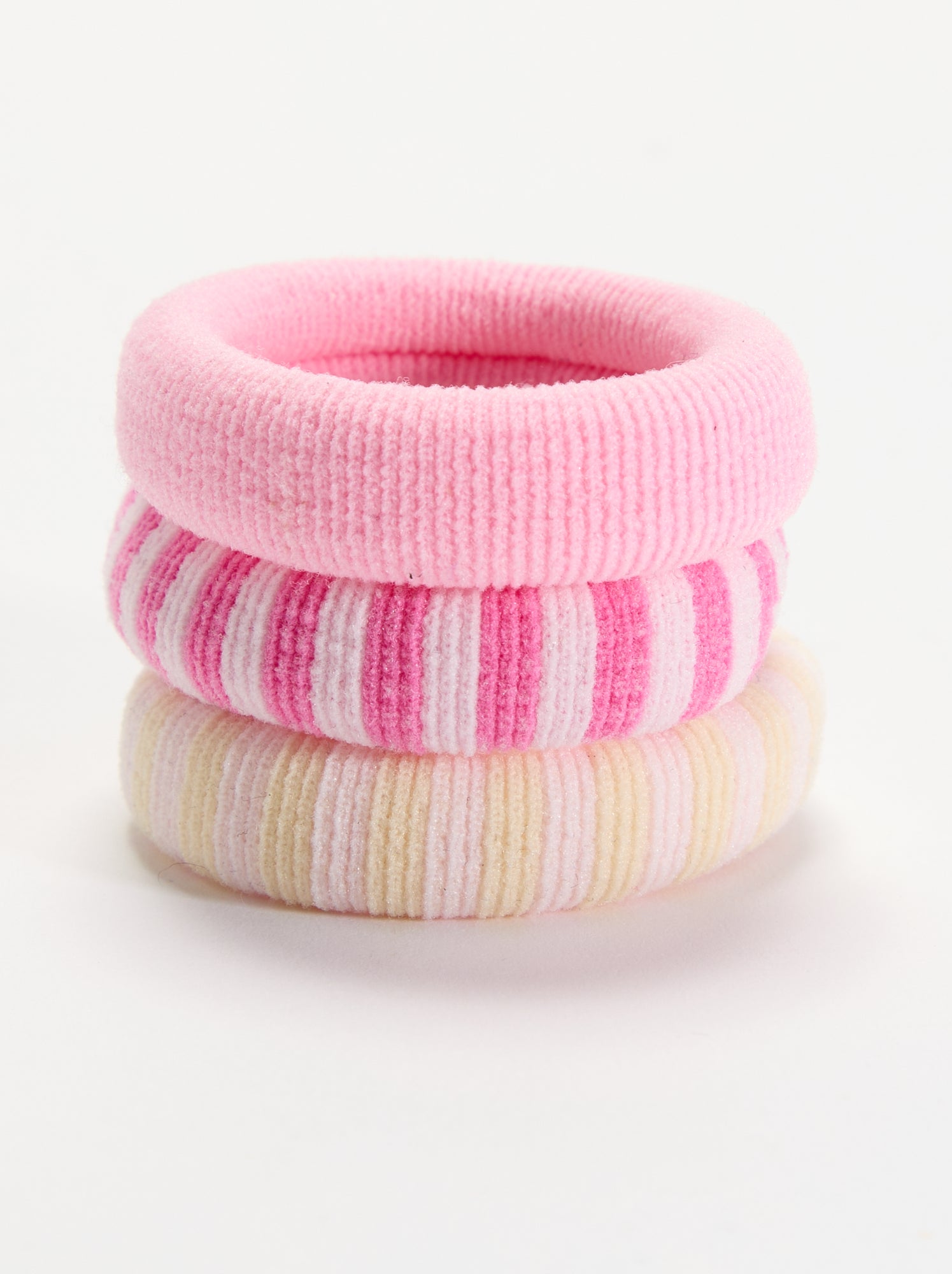 Lot de 3 élastiques mousse - Rose