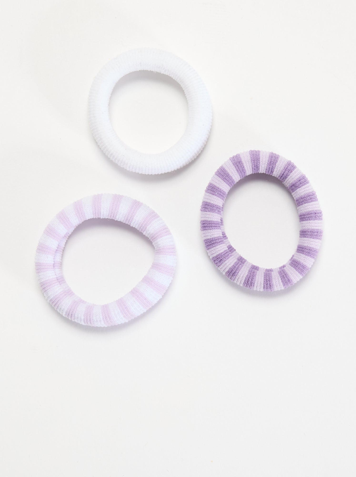 Lot de 3 élastiques mousse - Violet