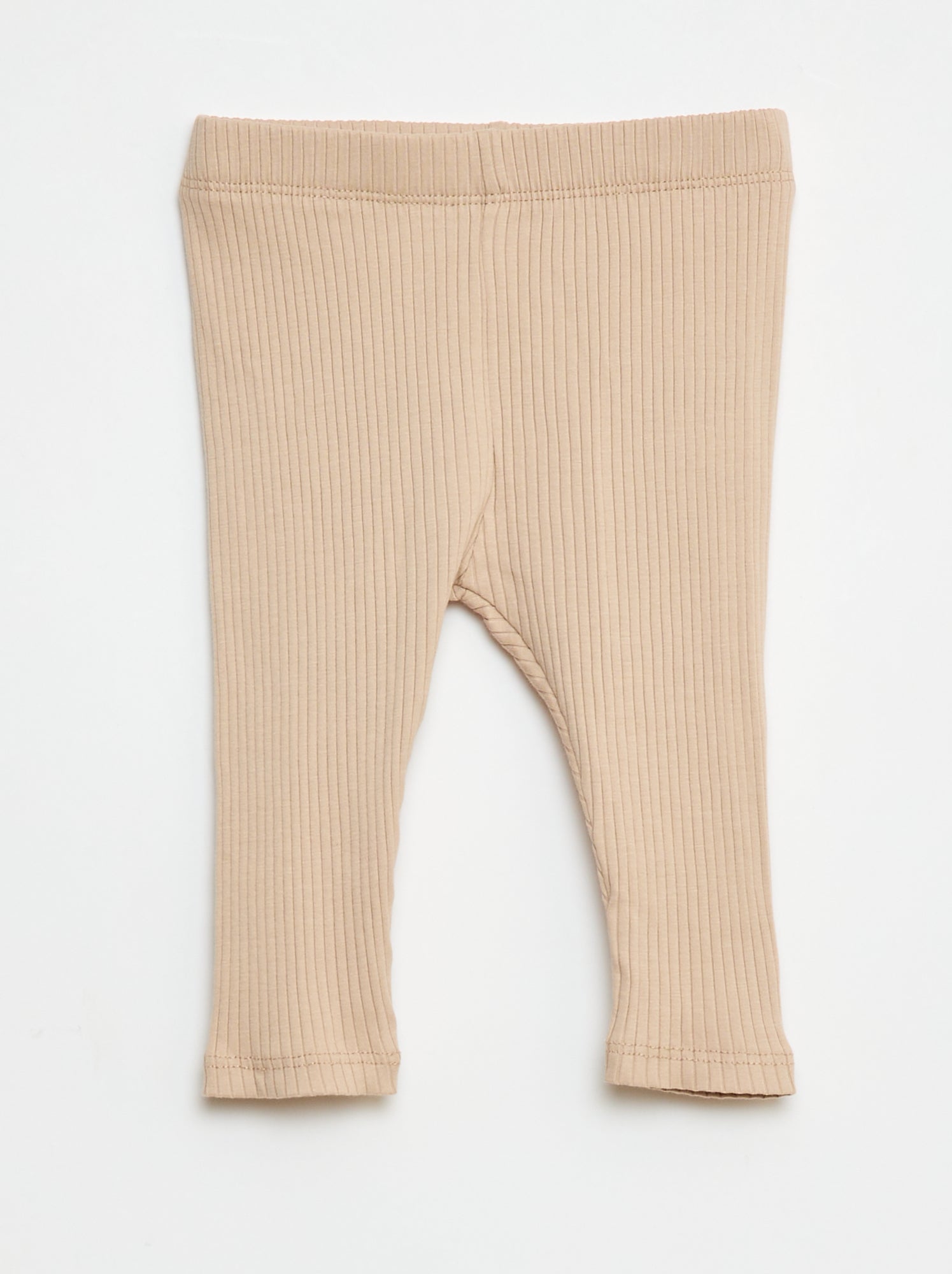 Lot de 3 leggings côtelés - Beige