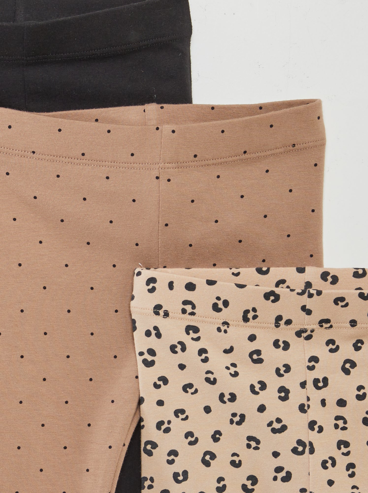 Lot de 3 leggings longs - Beige