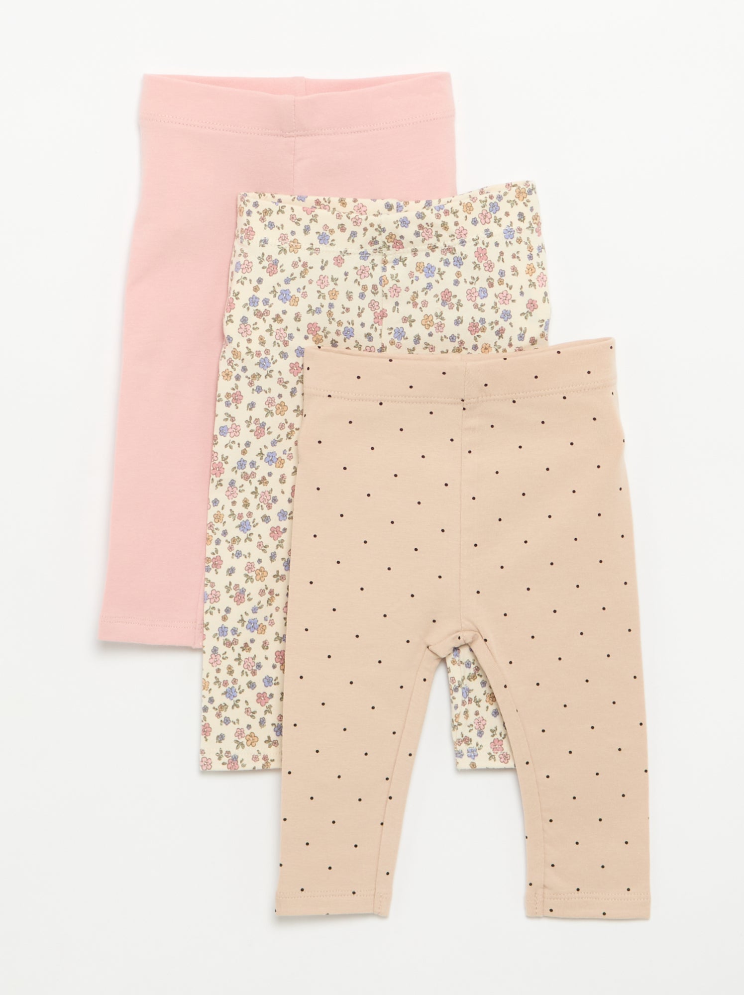 Lot de 3 leggings longs - Blanc