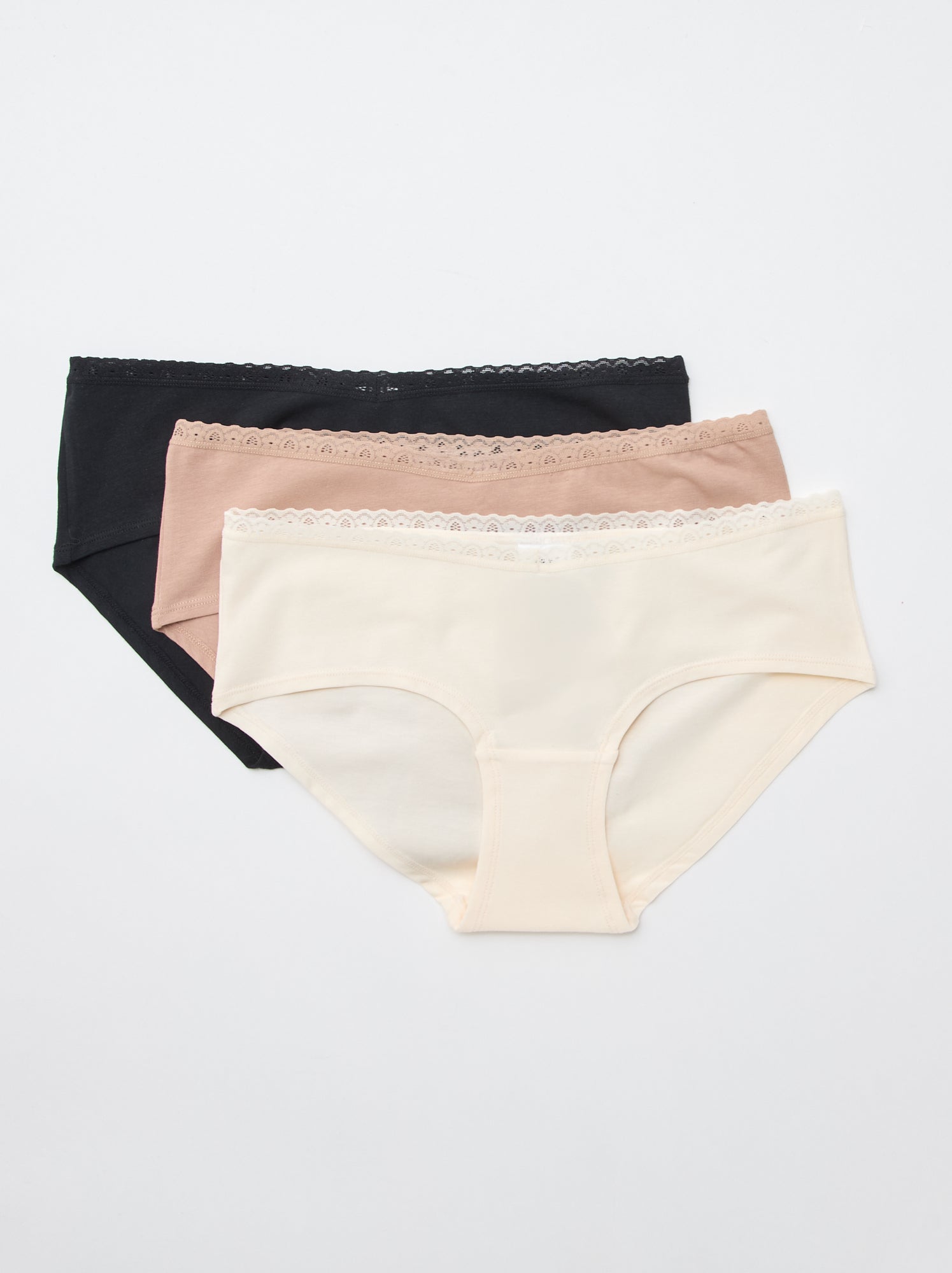 Lot de 3 shorties maternité - Marron