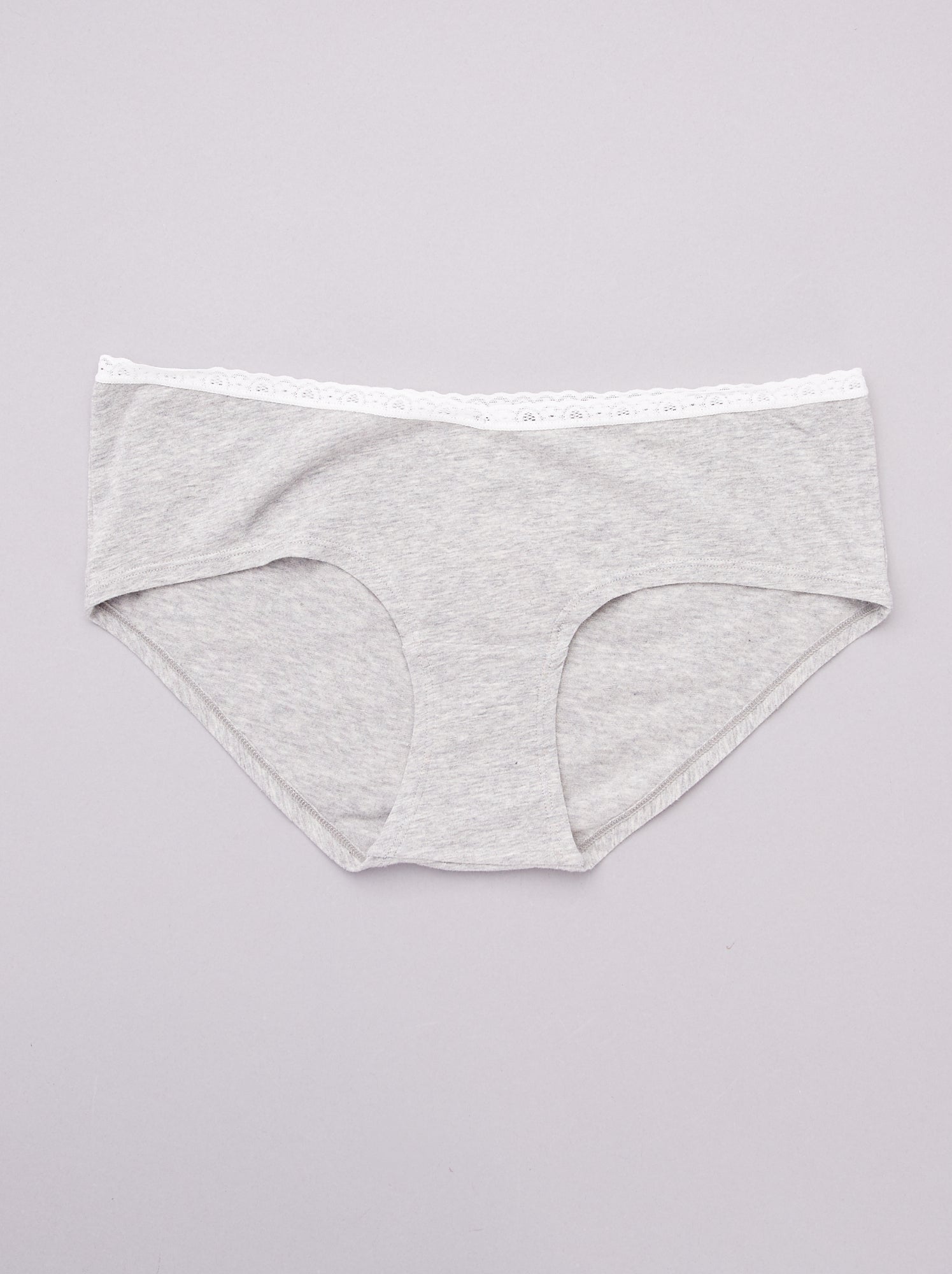 Lot de 3 shorties maternité - noir/gris clair/gris foncé
